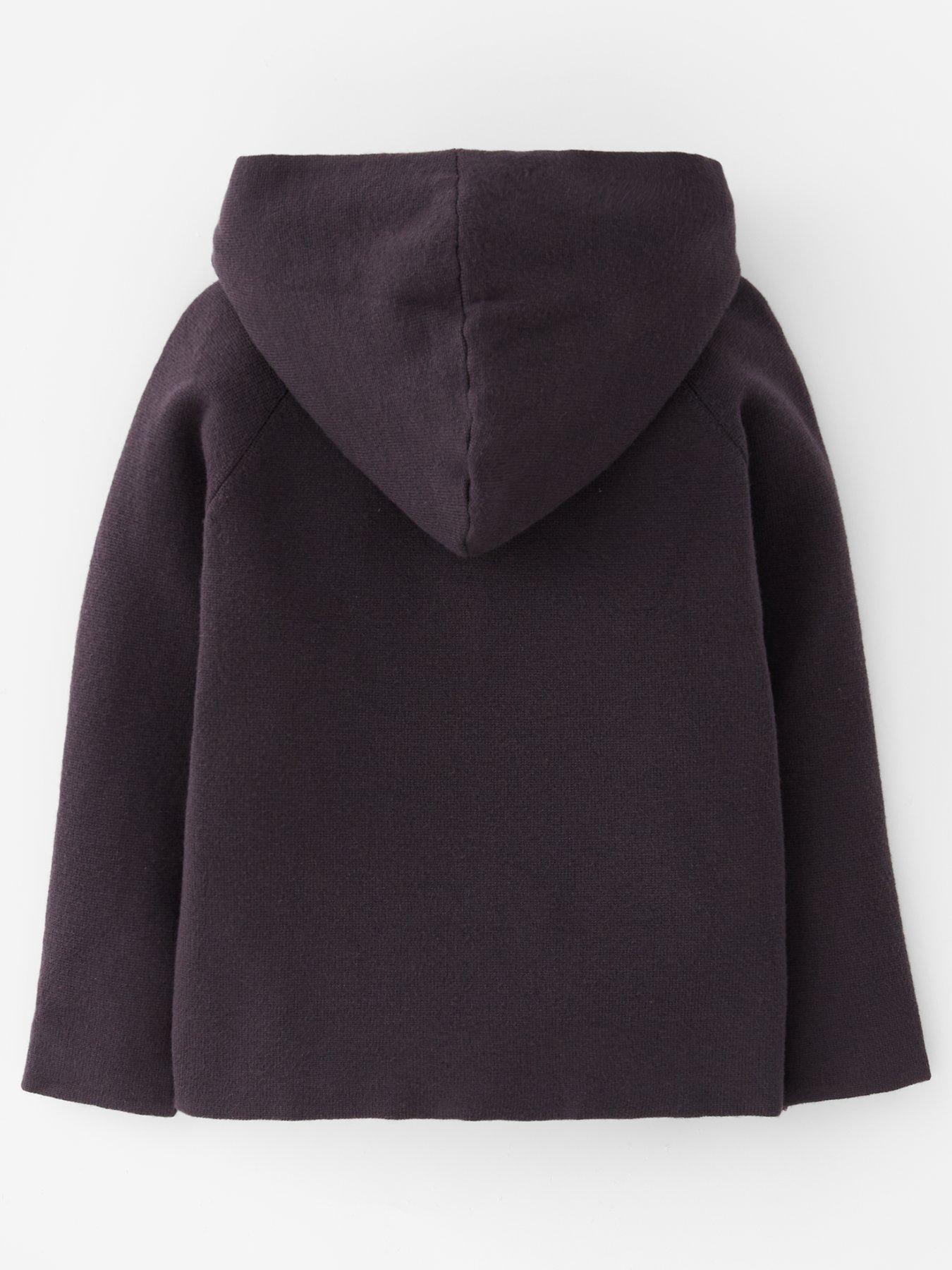 back image of mini-v-by-very-boys-half-zip-knitted-top-black