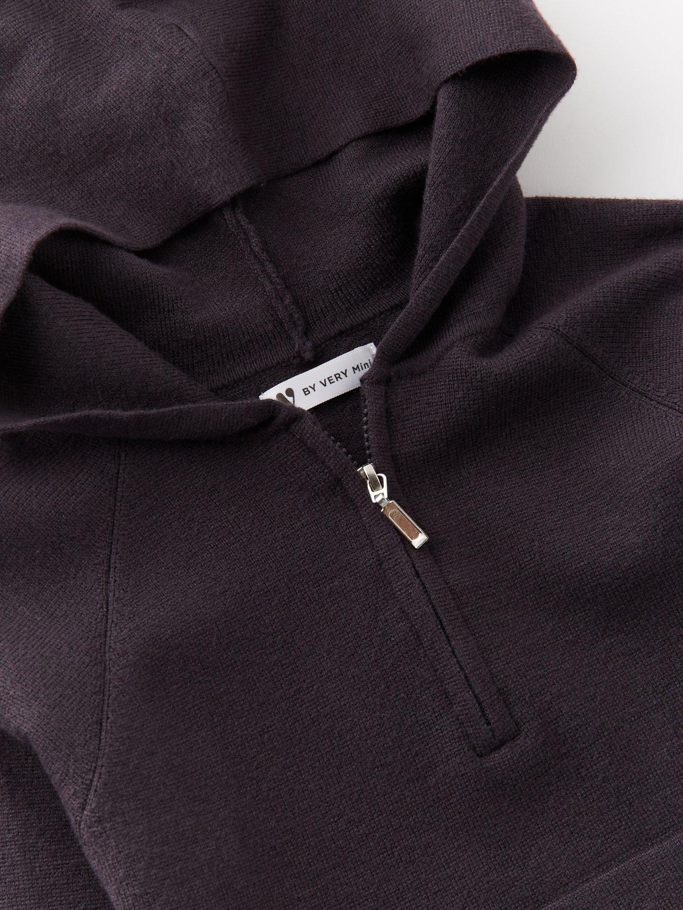 Image 3 of 4 of The Very Collection Boys Half Zip Knitted Top - Black