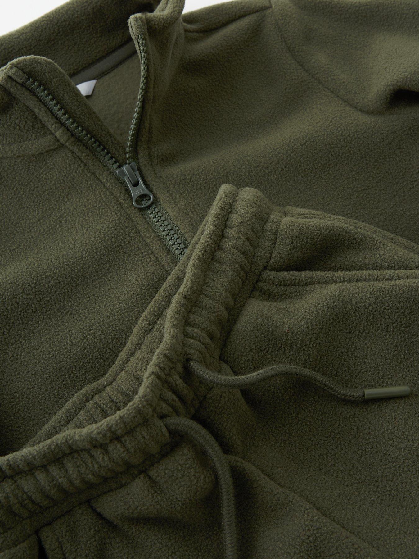  image of the-very-collection-boys-polar-fleece-funnel-neck-tracksuit-set-navy