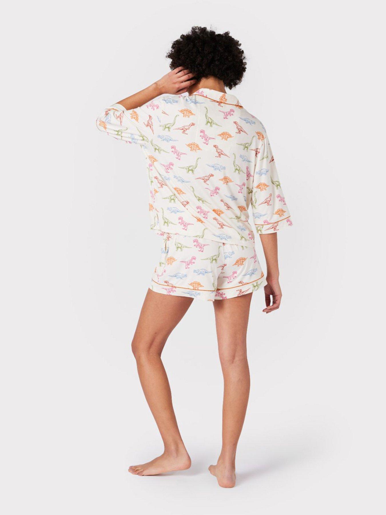 CHELSEA PEERS Dinosaur Print Short Pyjama Set Littlewoods - Main Image