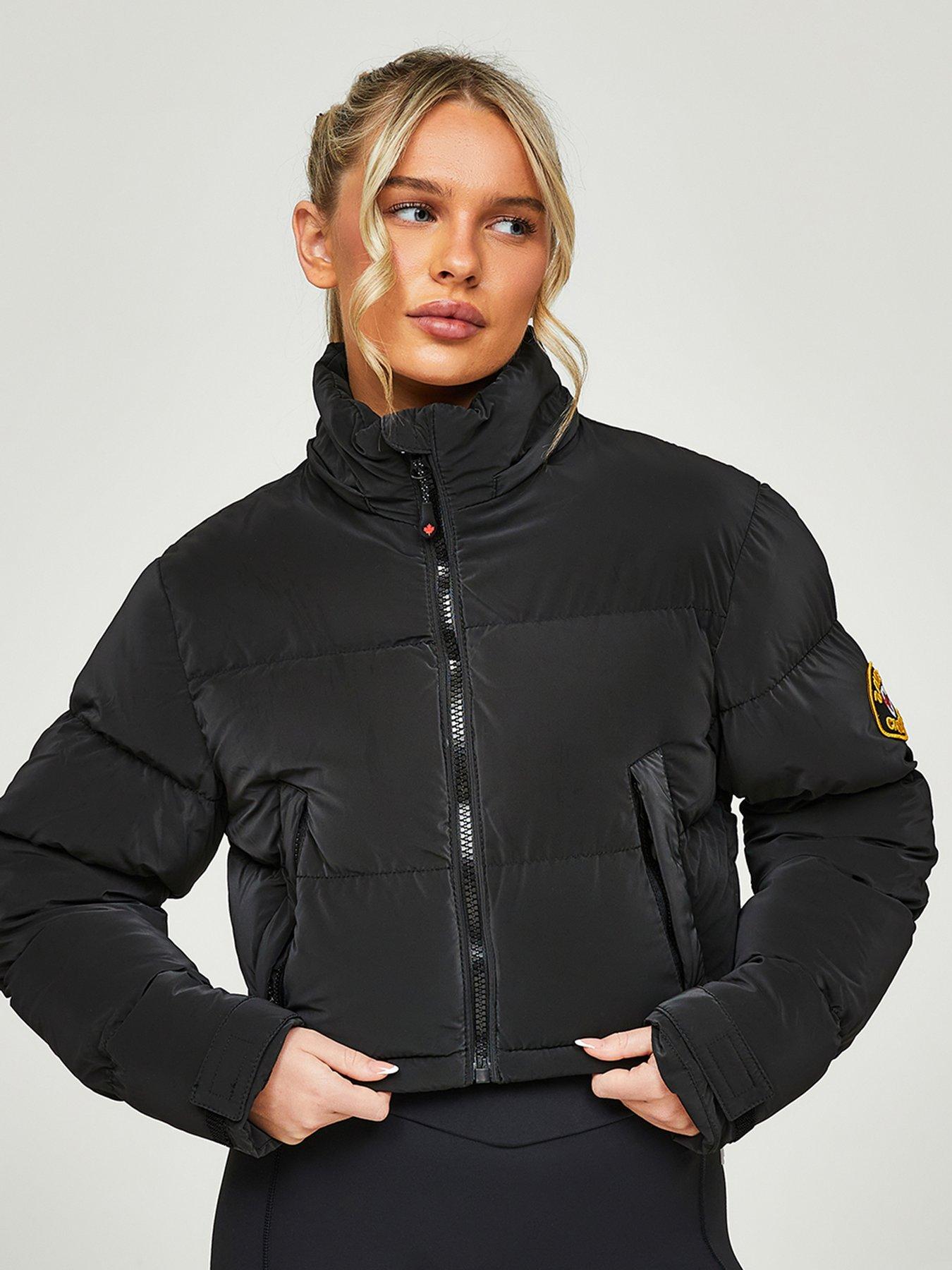 Zavetti Canada Bellucci 20 Cropped Hooded Padded Jacket - Black