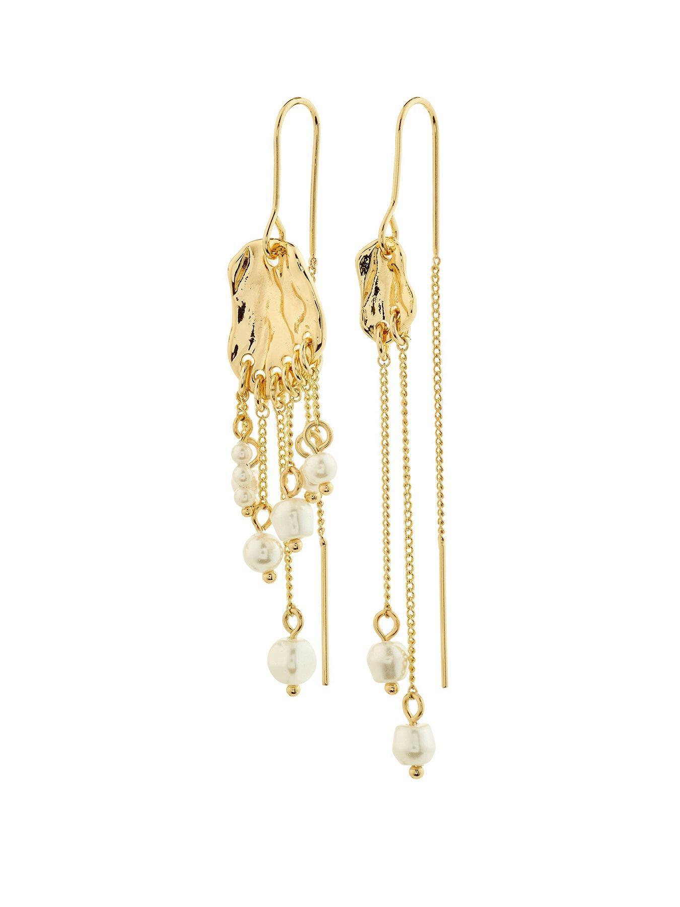 undefined BREEZE chain earrings gold-plated