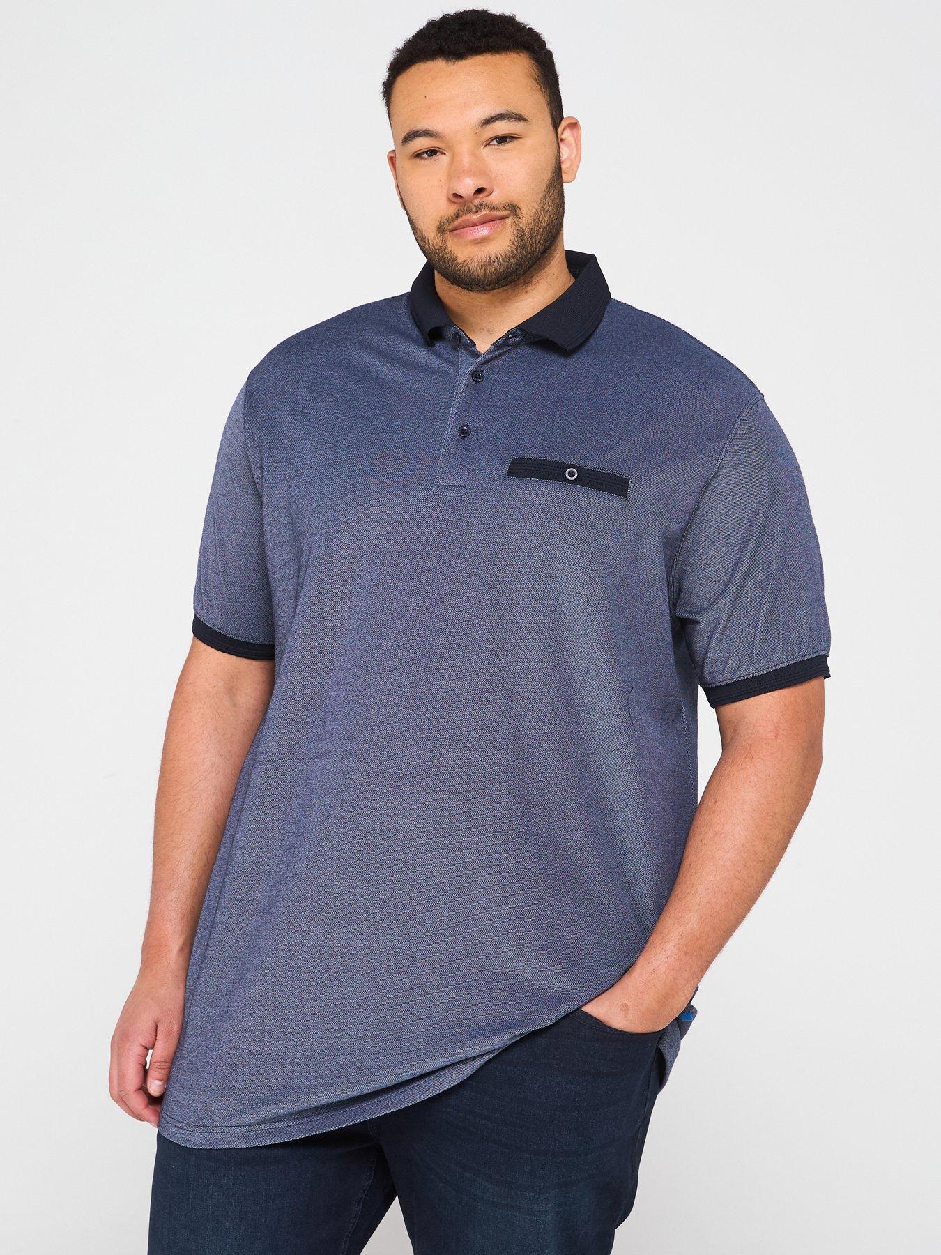 d555-pique-polo-shirt-with-contrast-collar-colour-grey