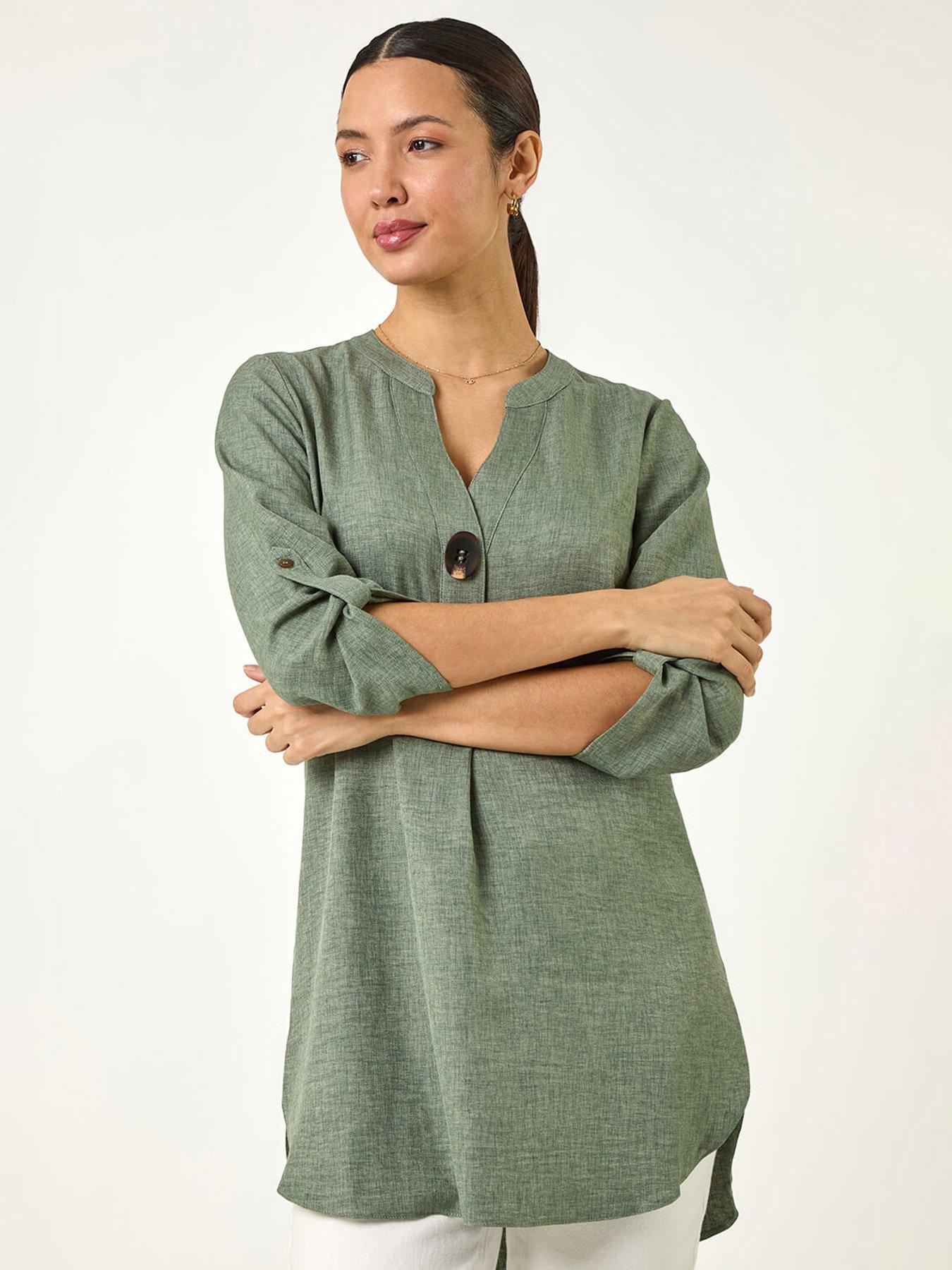 roman-longline-v-neck-button-tunic-top-sage