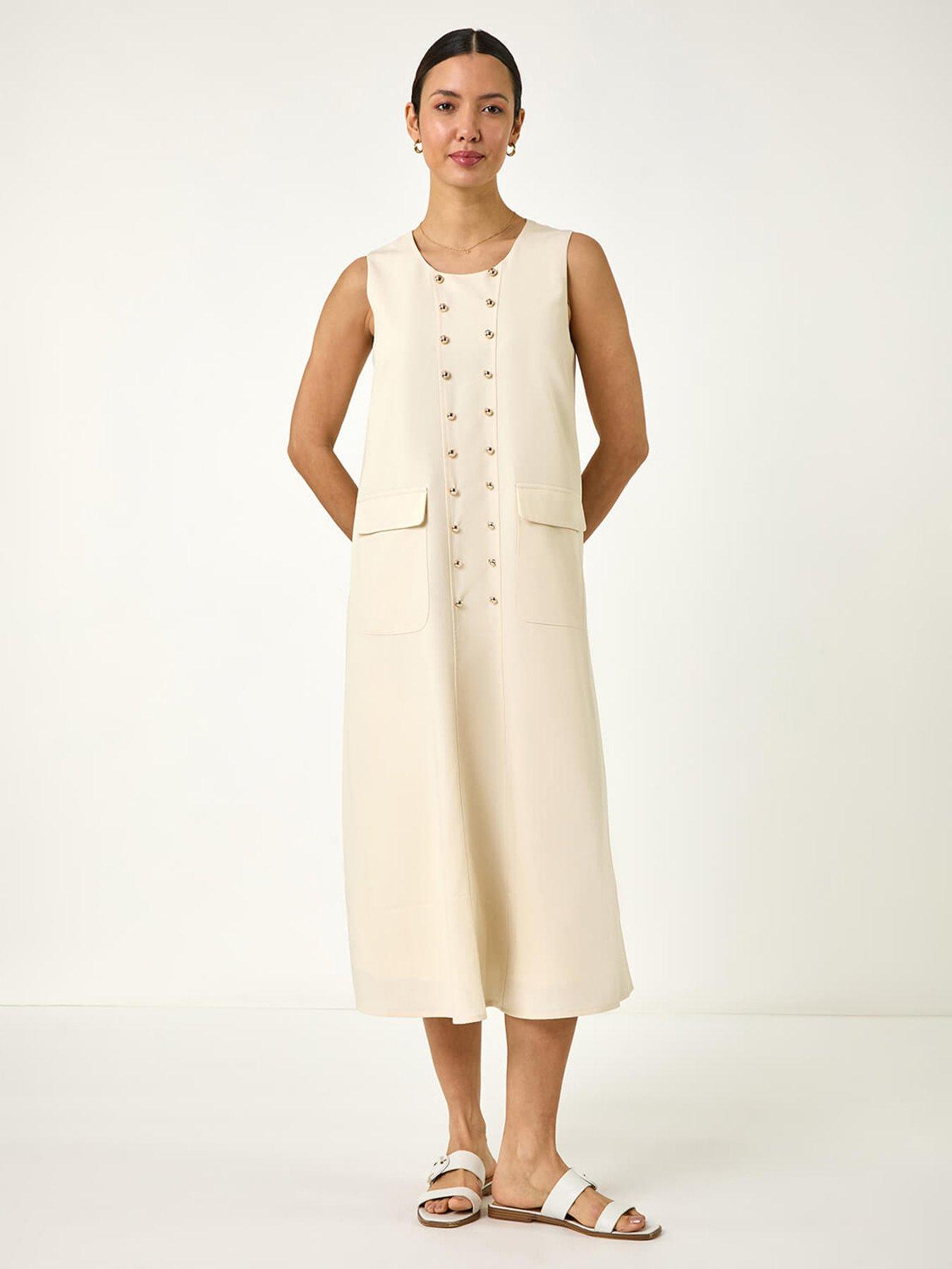 roman-button-detail-midi-dress-ivory