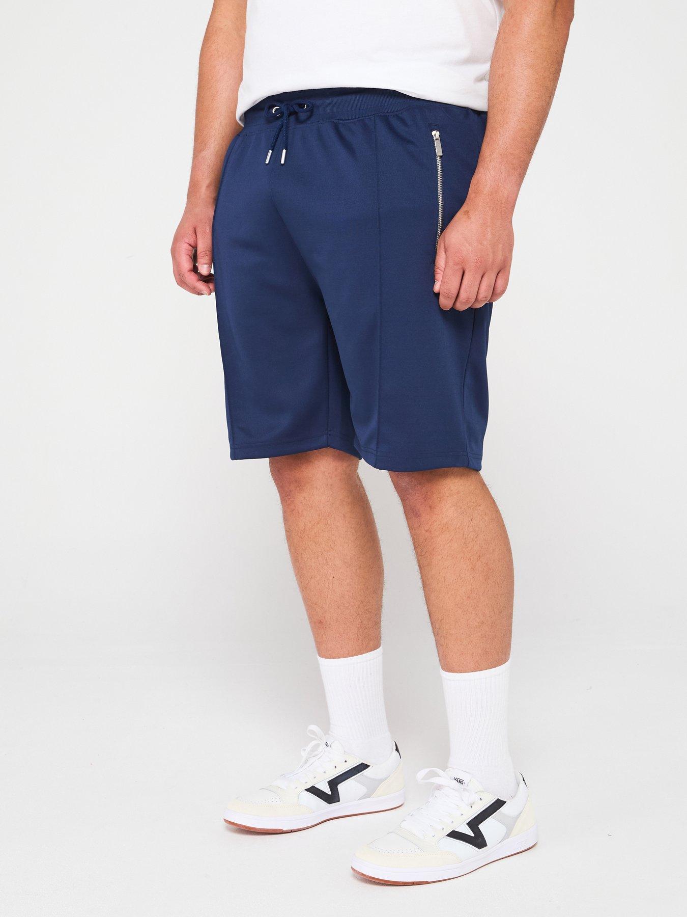 d555-elasticated-waist-interlock-shorts-navy