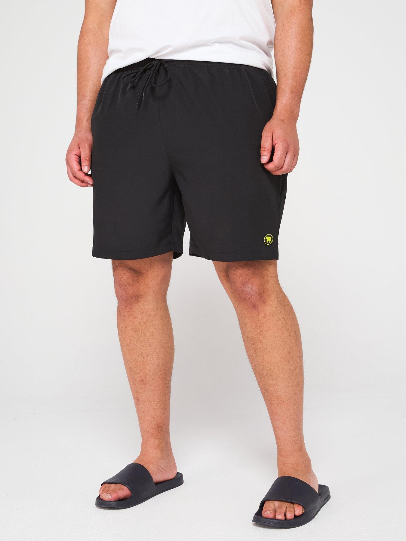 undefined Stretch Swim Short With Compression Lining - Navy
