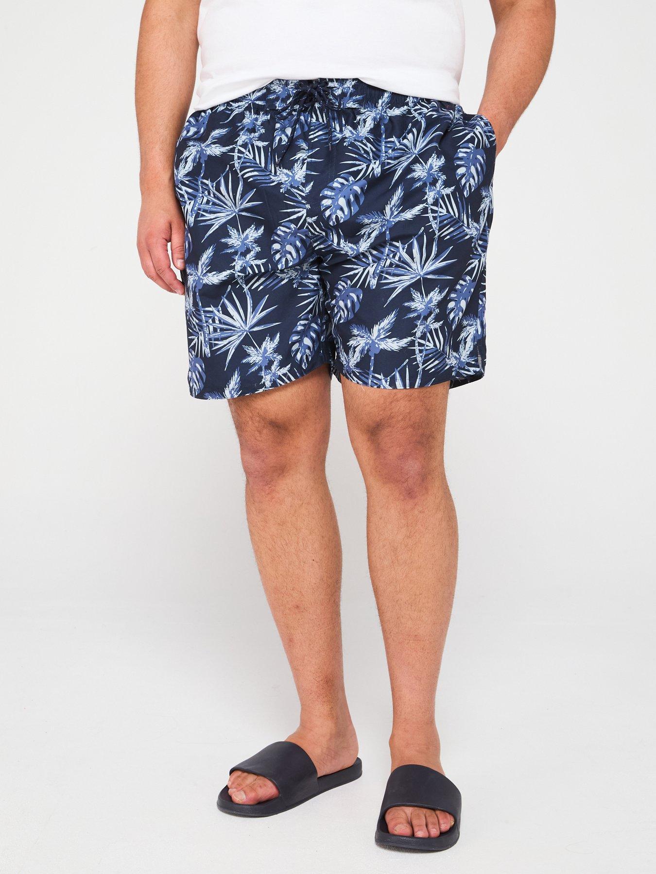 d555-hawaiian-printed-swim-shorts-navy