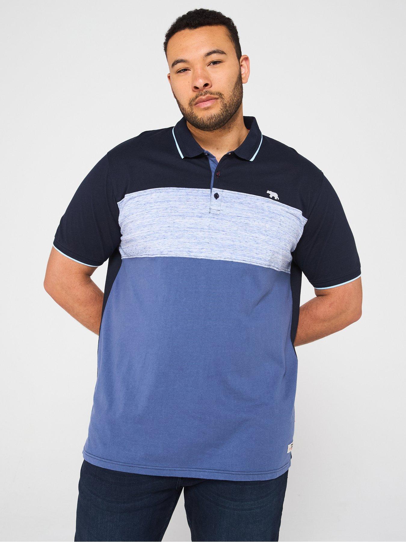 undefined Cut And Sew Polo Shirt With Jacquard Collar - Navy