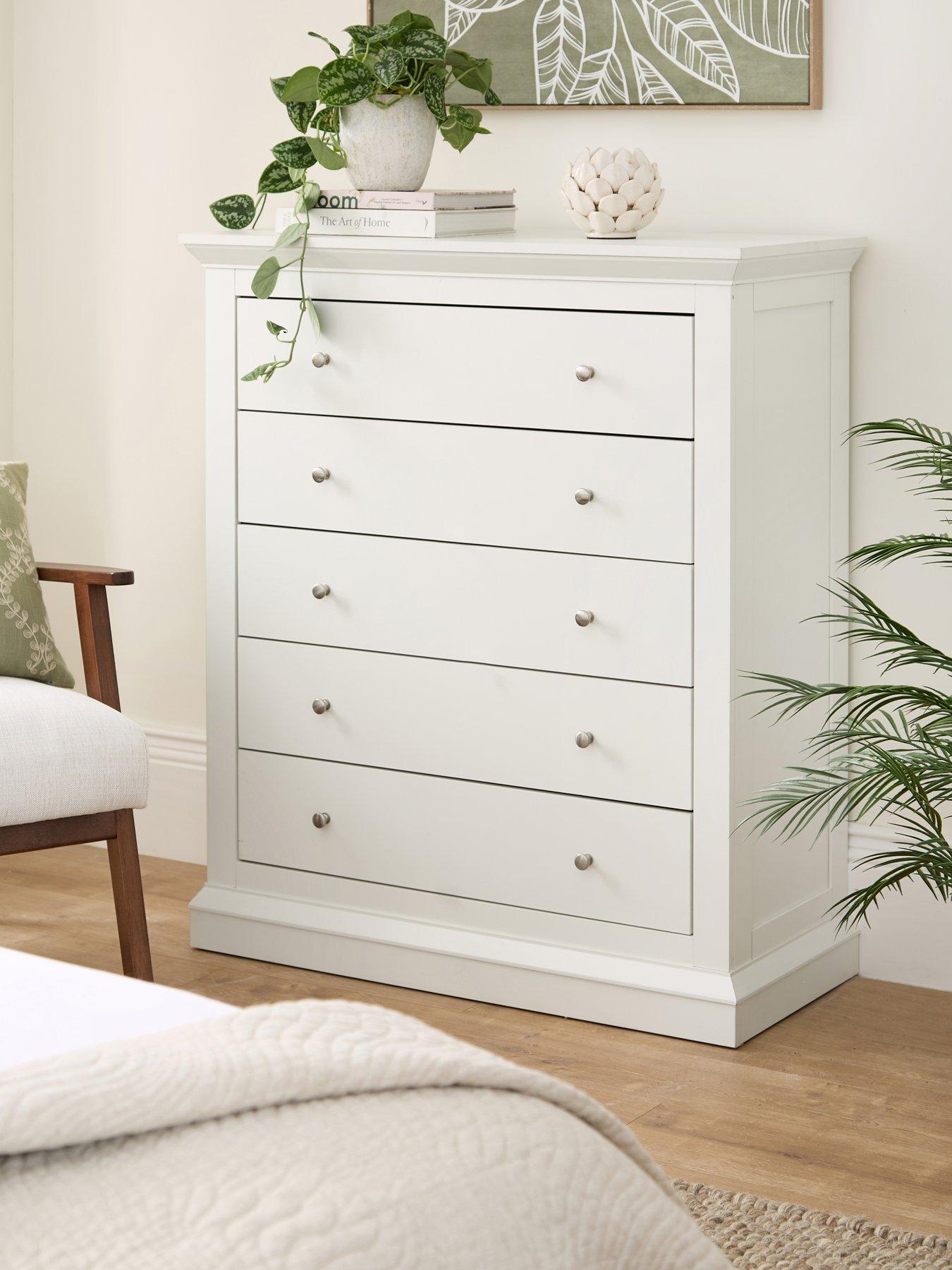 very-home-hanna-5-drawer-chest-white