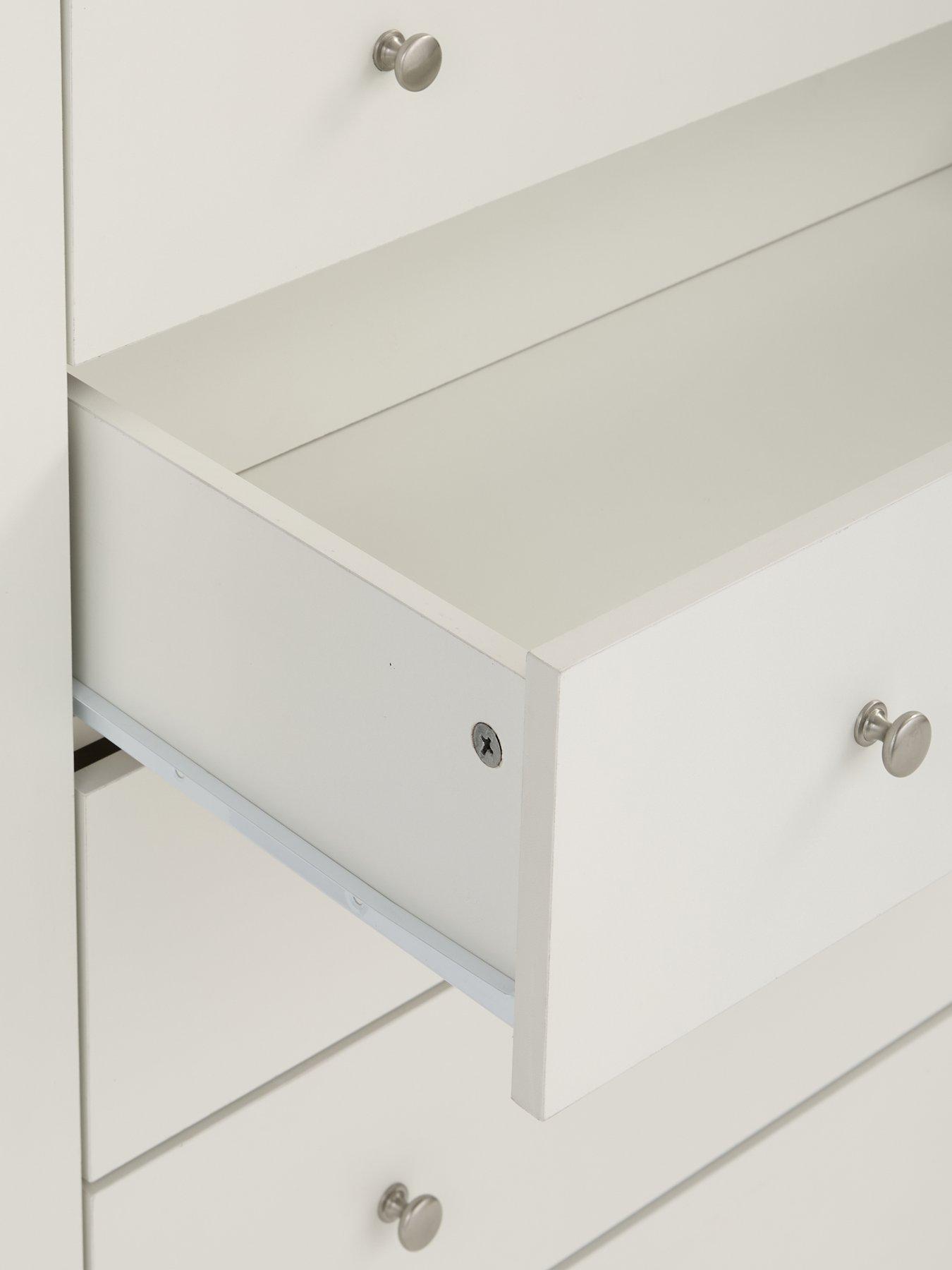 Image 7 of 7 of Very Home Hanna 5 Drawer Chest - White