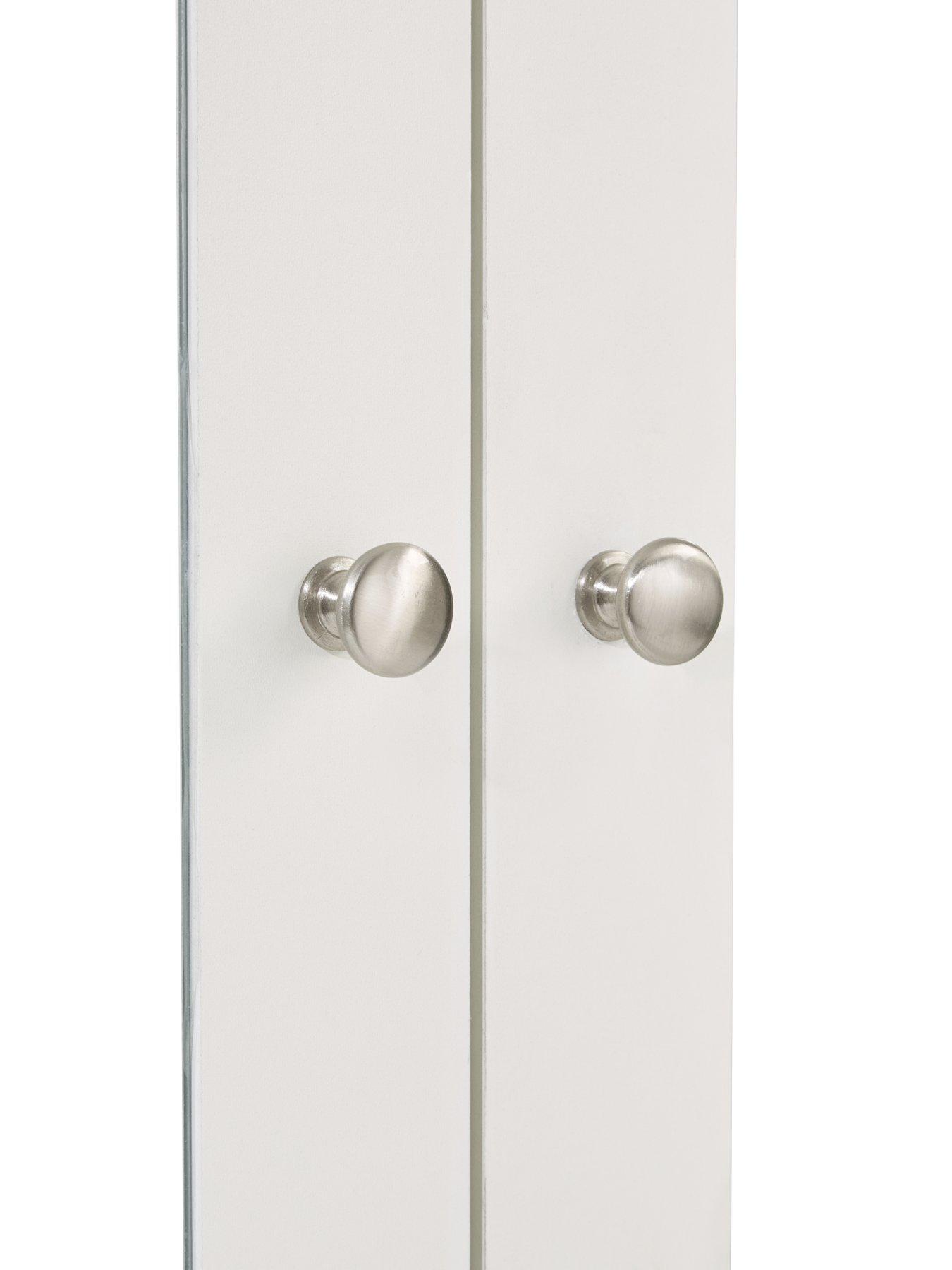 Image 6 of 7 of Very Home Hanna 4 Door, 2 Drawer Mirrored Combi Wardrobe - White
