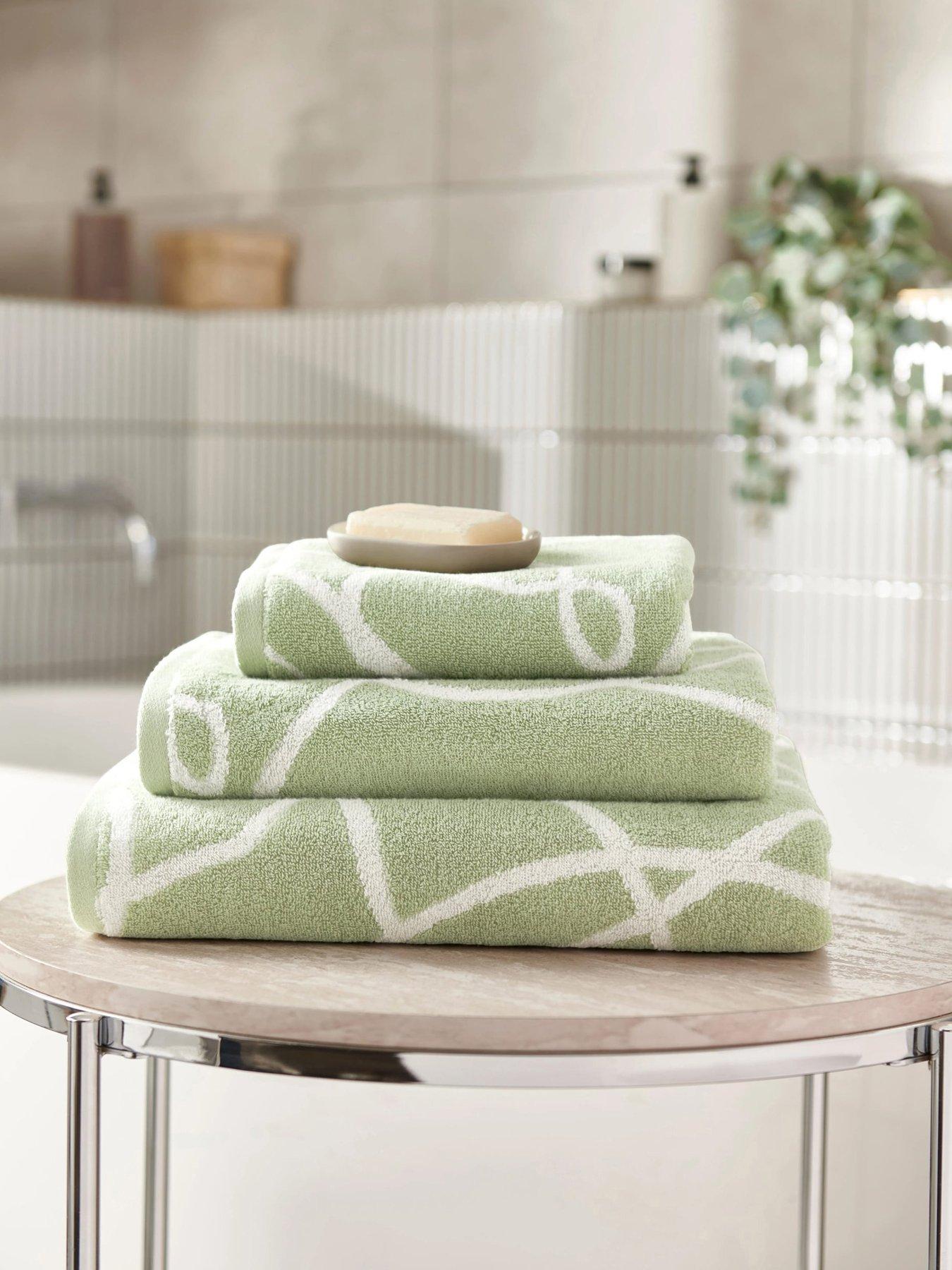 front image of copenhagen-home-pablo-100-cotton-towel-collection-sage-green
