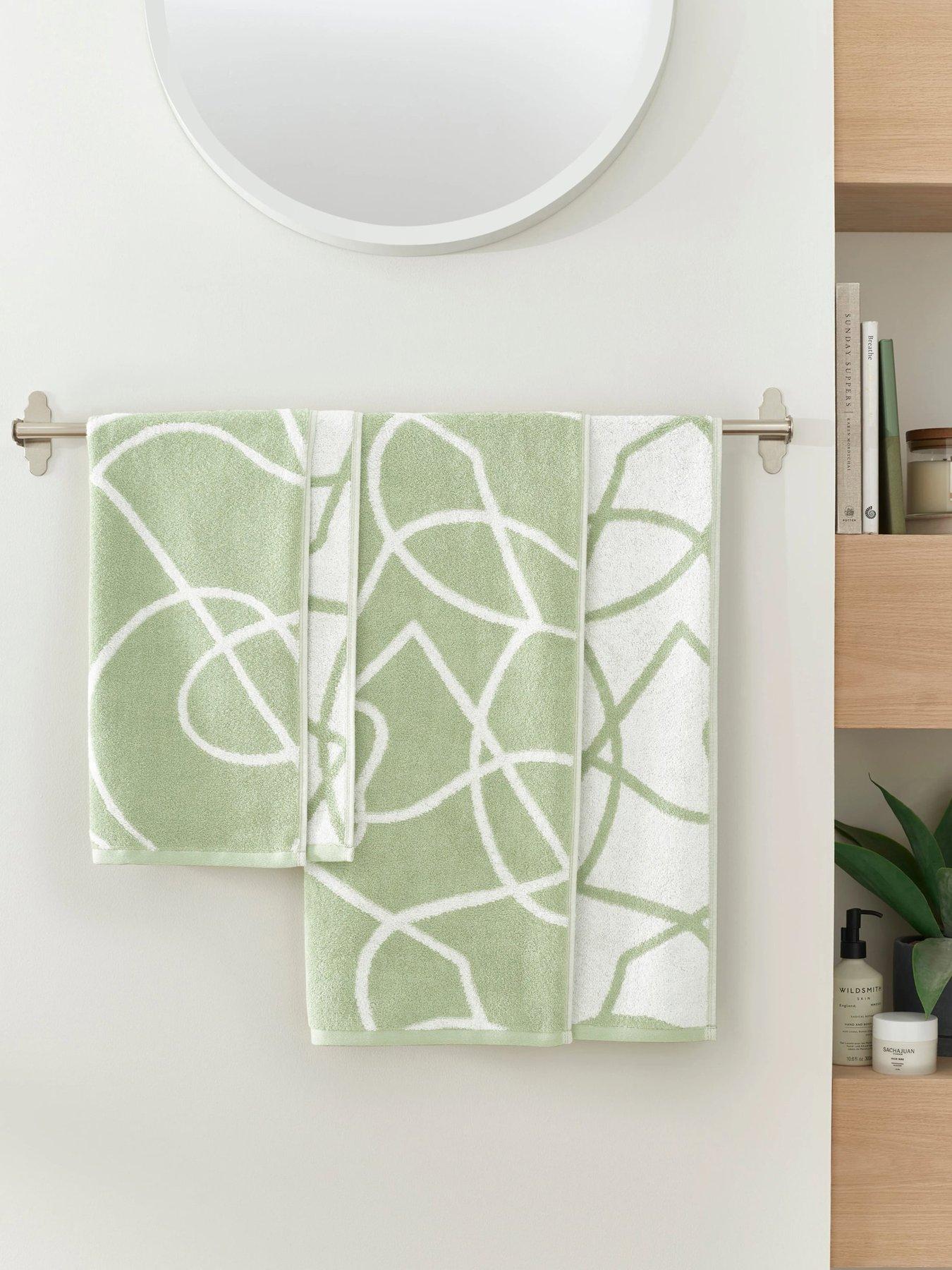  image of copenhagen-home-pablo-100-cotton-towel-collection-sage-green