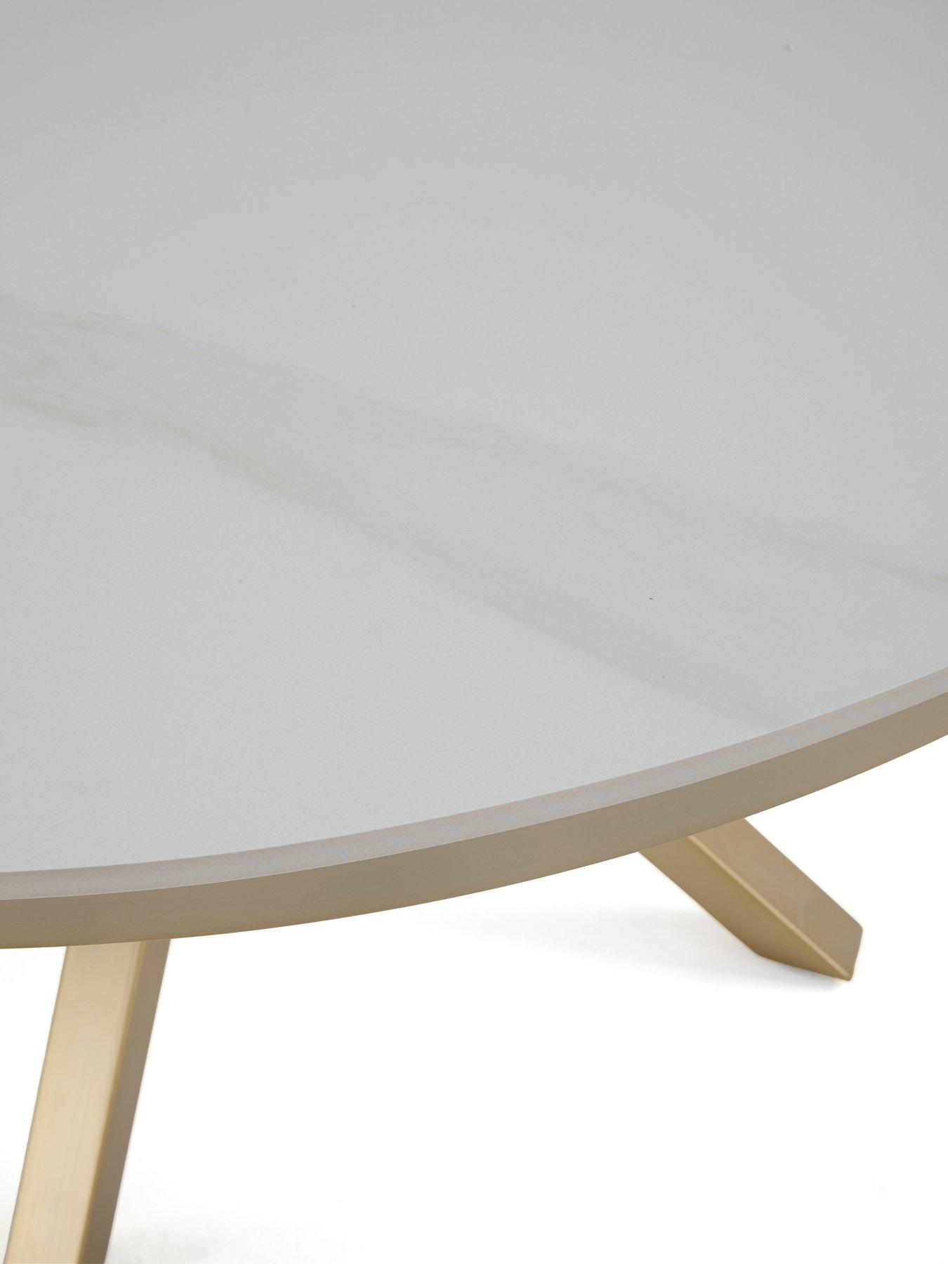 Image 6 of 7 of Very Home Savannah 120cm Round Ceramic Dining Table - FSC Certified