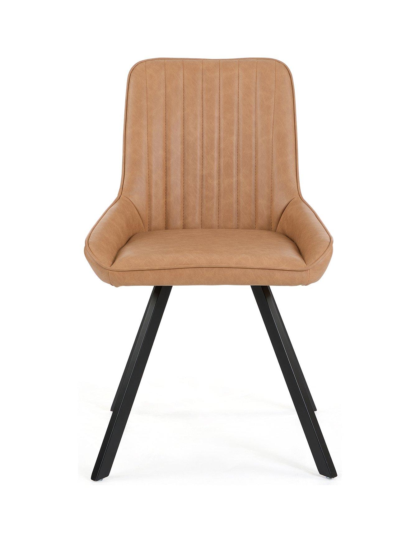 Image 2 of 7 of Very Home Marlow Faux Leather Pair Of Dining Chairs - FSC&reg; Certified