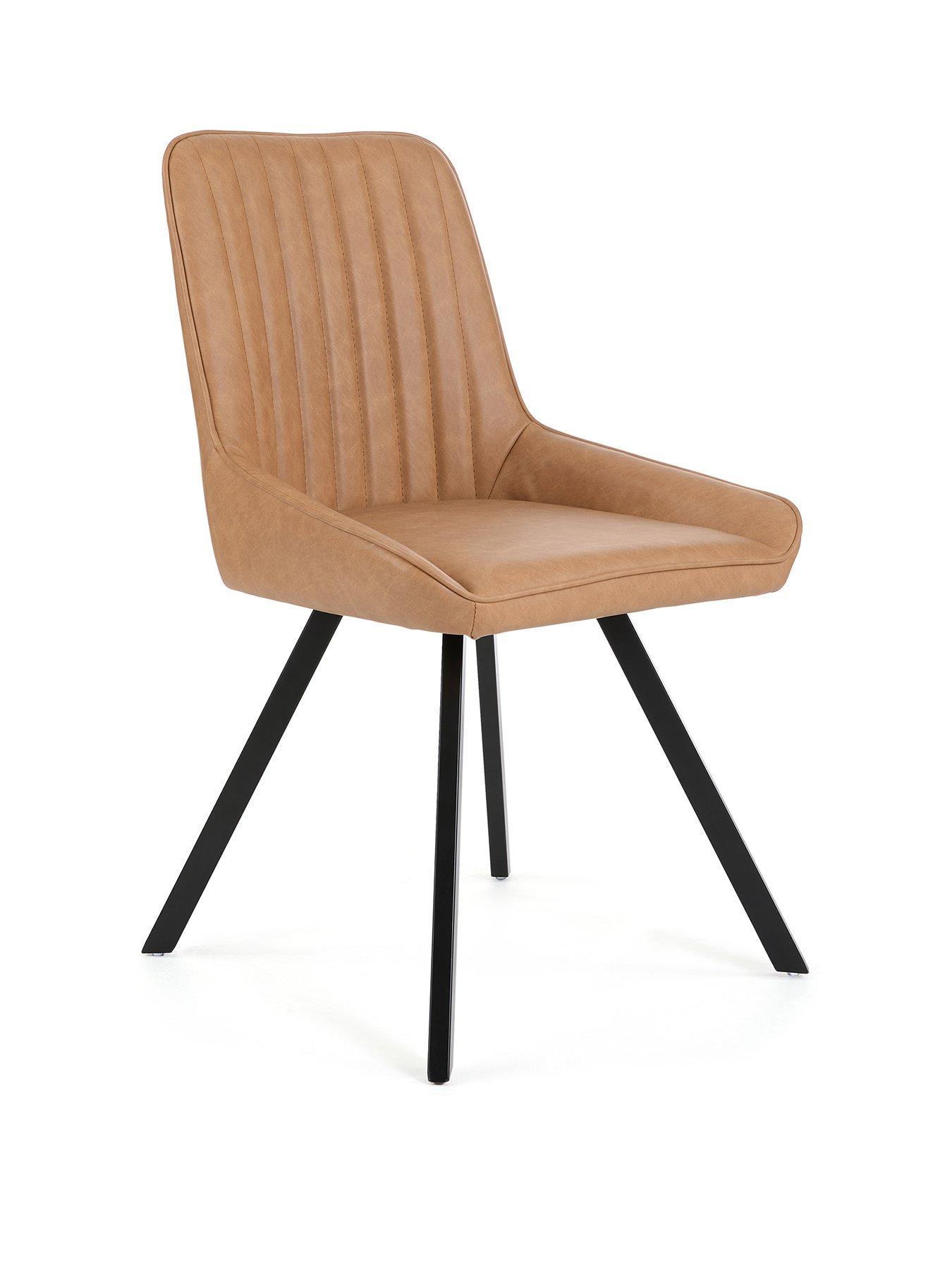 Image 3 of 7 of Very Home Marlow Faux Leather Pair Of Dining Chairs - FSC&reg; Certified