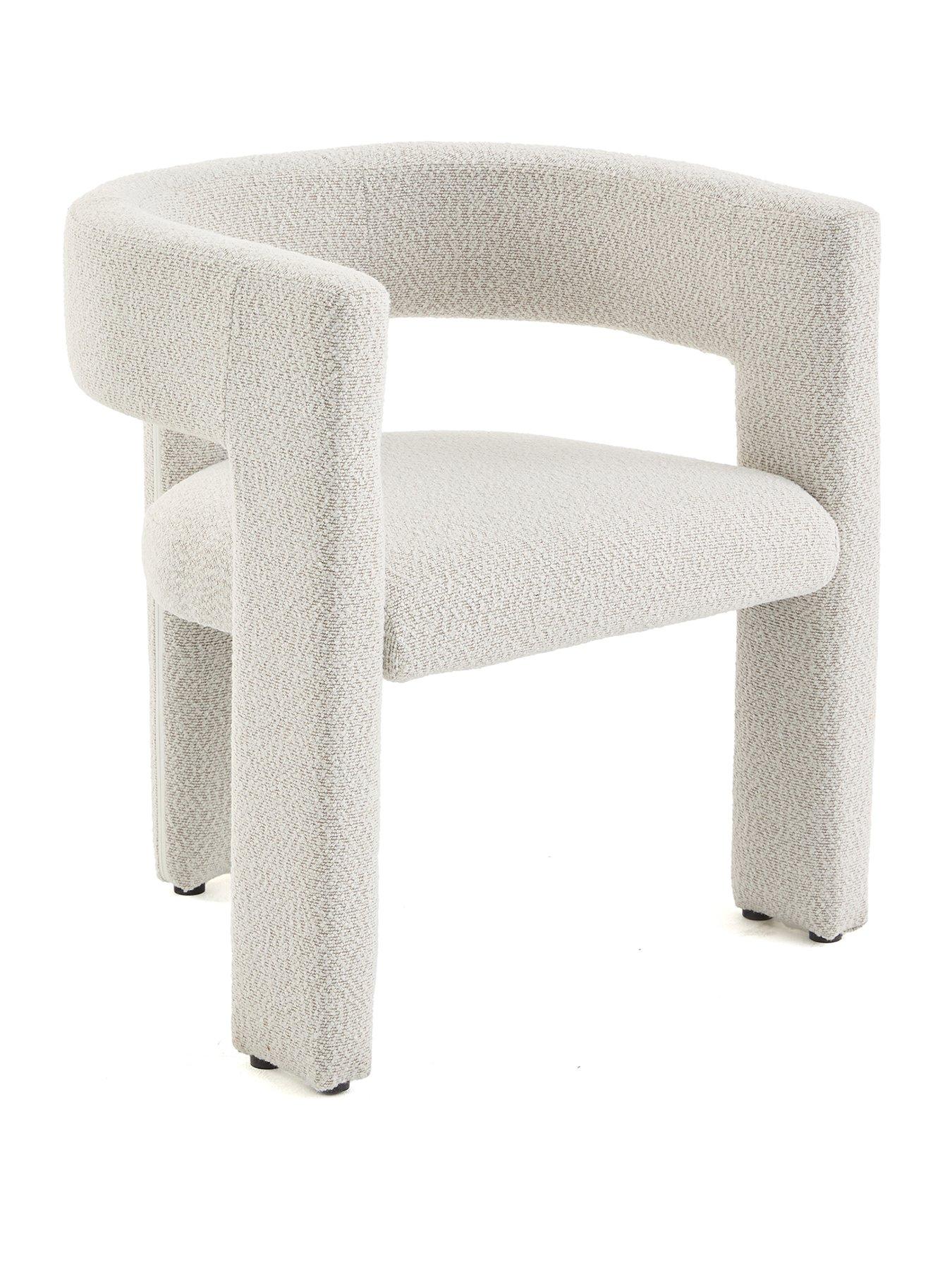 Image 3 of 6 of The Very Collection Nell Boucle Dining Chair - FSC&reg; Certified