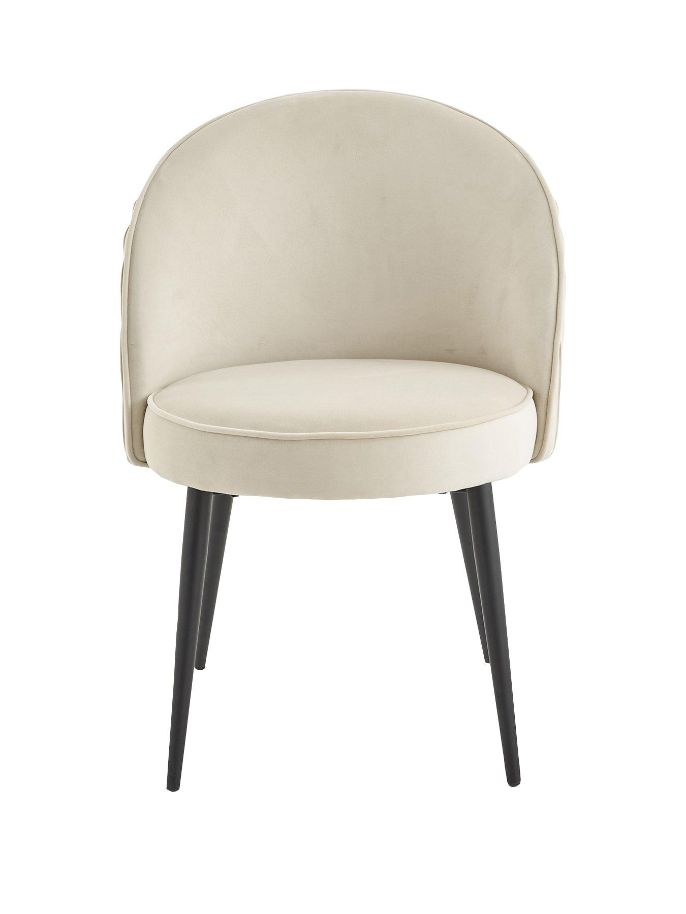 Image 3 of 7 of The Very Collection Mia Pair Of Pleated Dining Chairs - FSC&reg; Certified