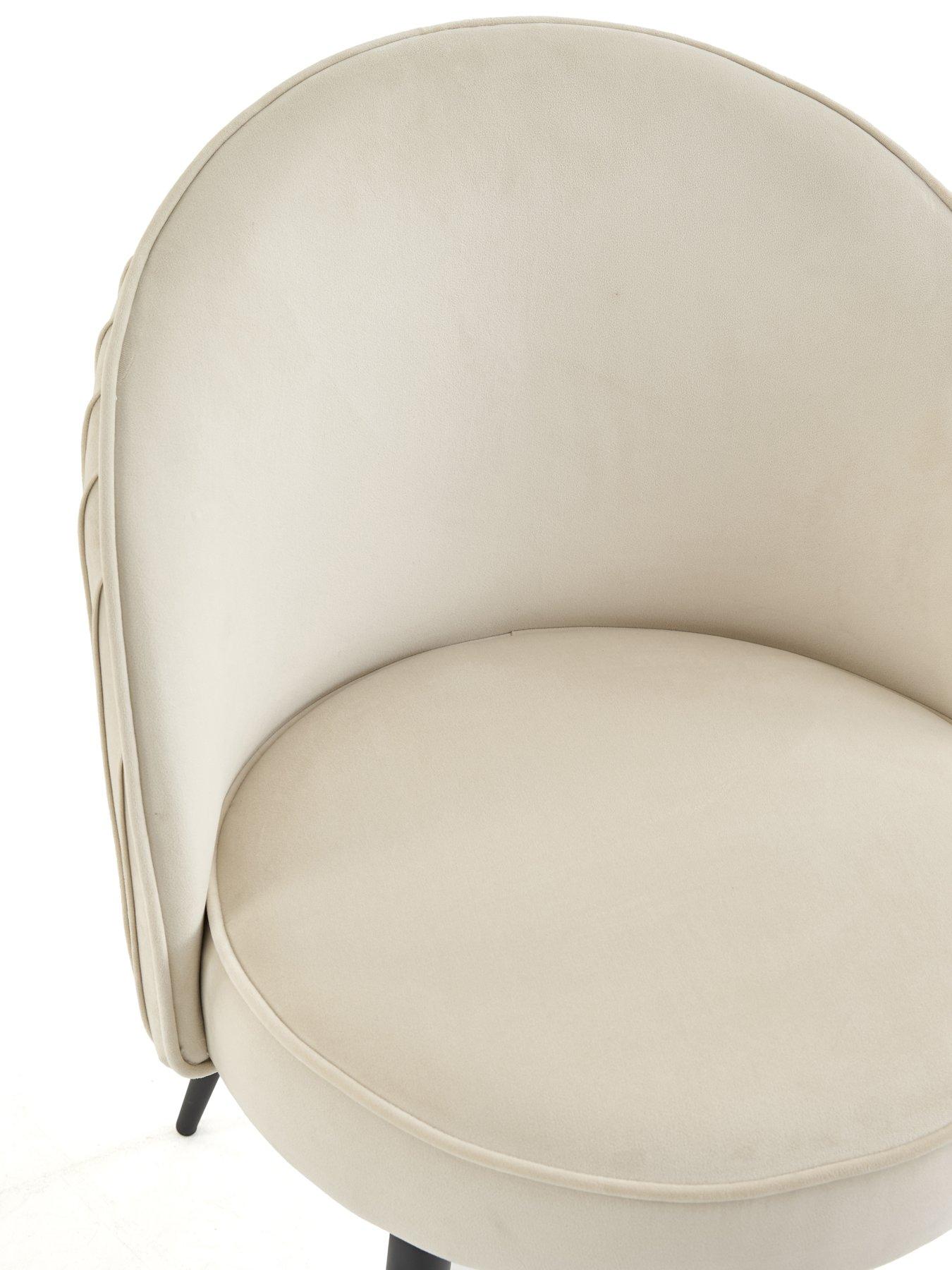 Image 5 of 7 of The Very Collection Mia Pair Of Pleated Dining Chairs - FSC&reg; Certified