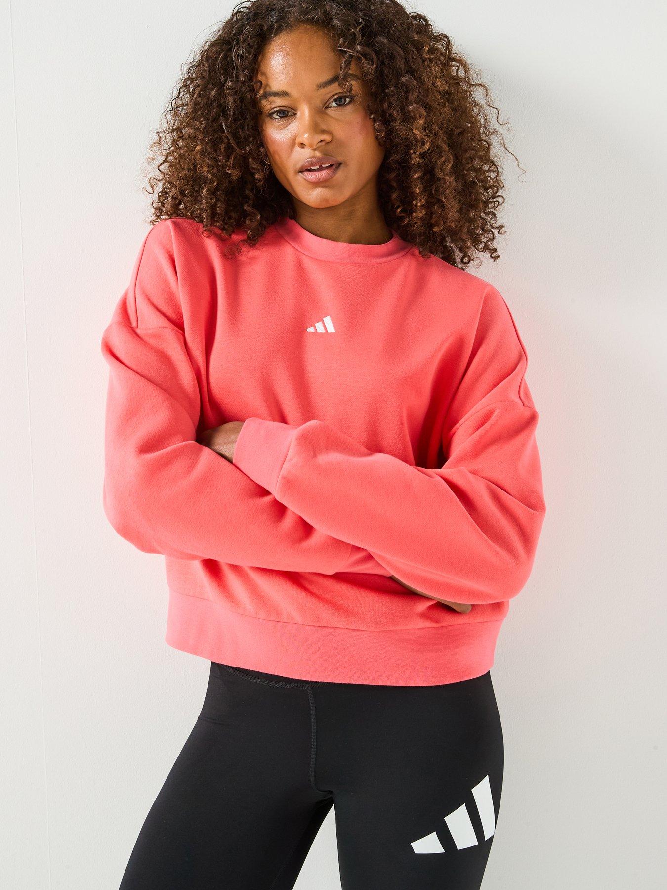 Image 1 of 6 of adidas Sportswear Women's Essentials Feel Cozy Sweatshirt - Pink