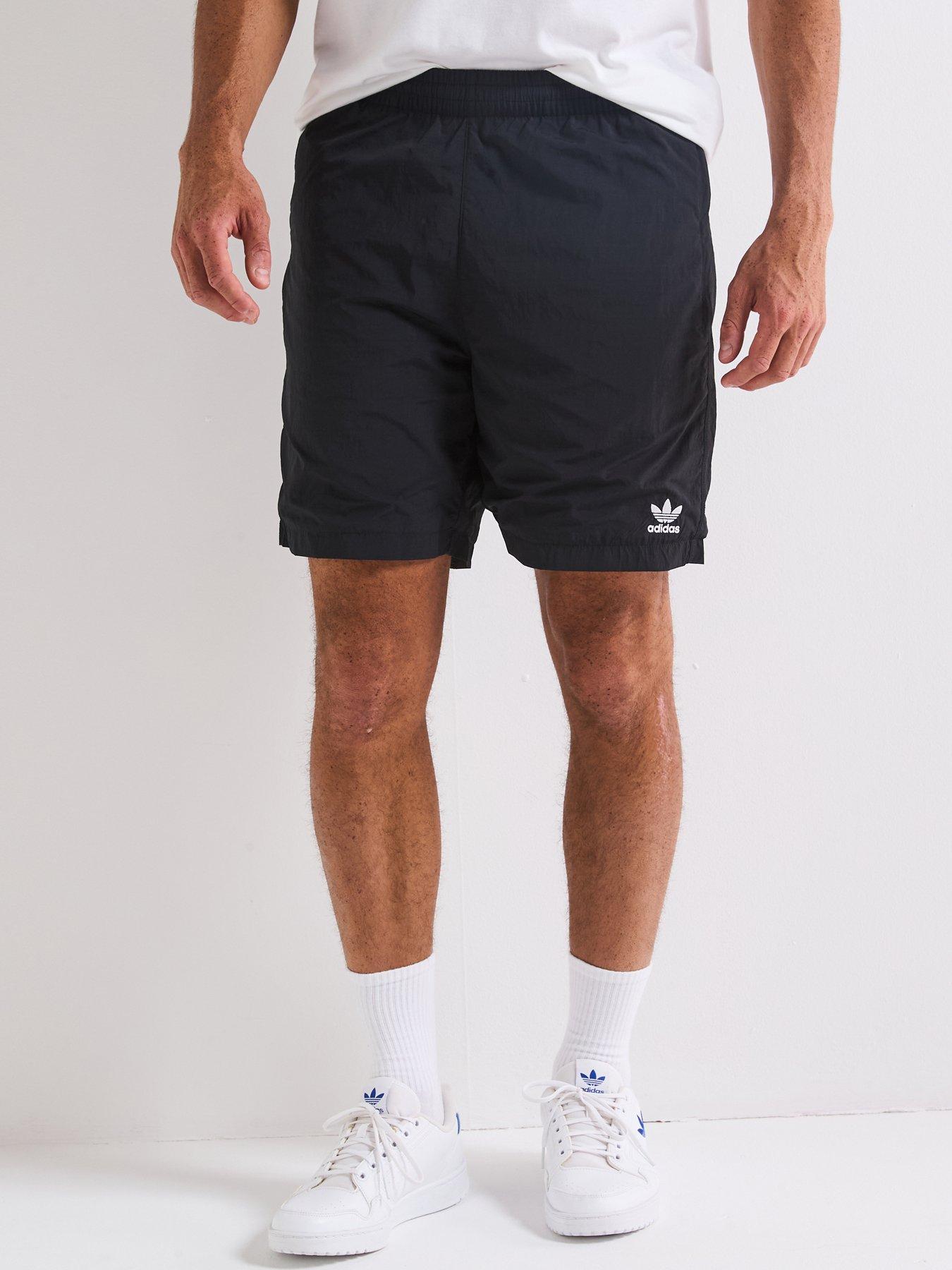 adidas Originals Men's Trefoil Essential Woven Shorts - Black
