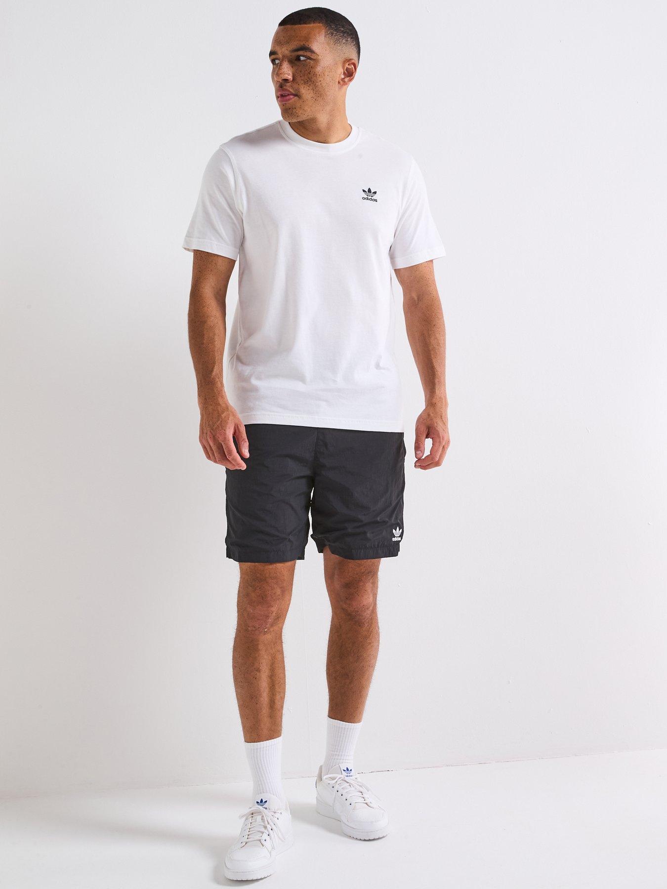 Image 3 of 6 of adidas Originals Men's Trefoil Essential Woven Shorts - Black