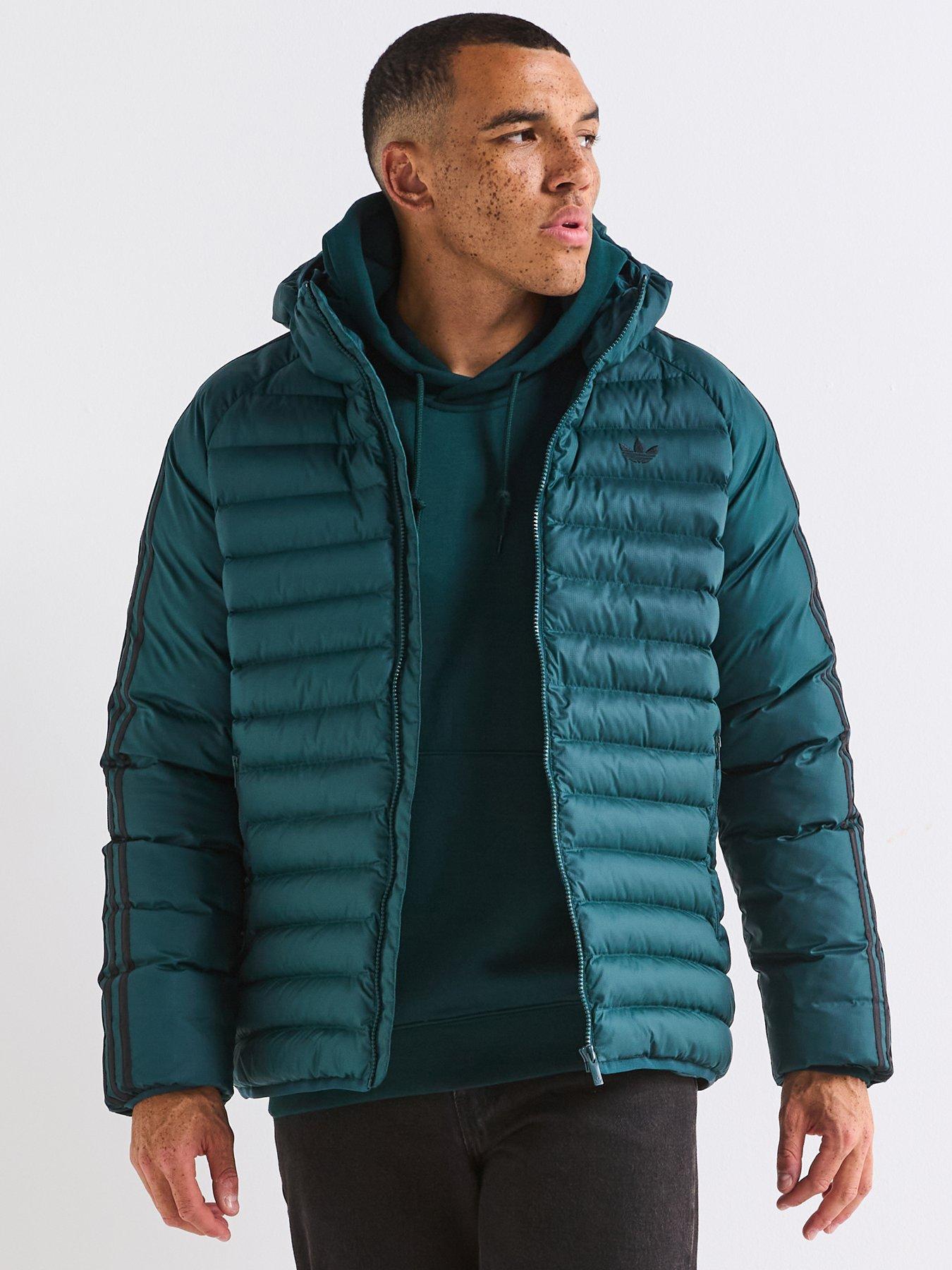 adidas Originals Men's Synthetic Hooded Jacket - Green