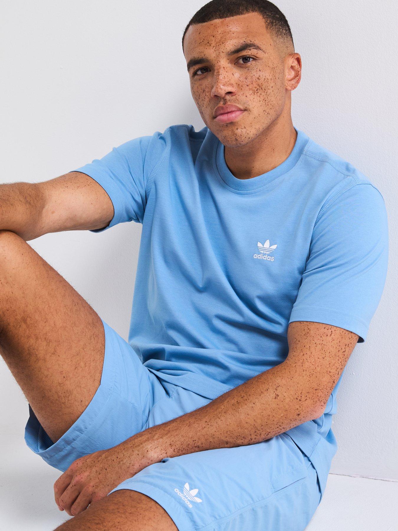 Image 4 of 6 of adidas Originals Men's Trefoil Essentials T-shirt - Blue