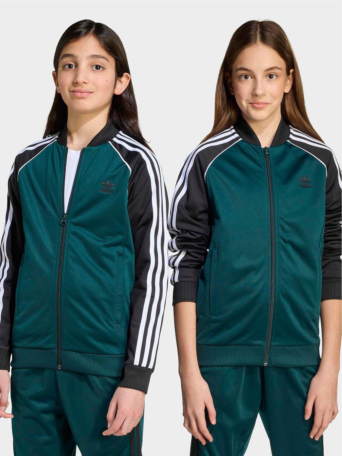 Image 1 of 5 of adidas Originals Junior Boys Adicolor Sst Track Top - Green