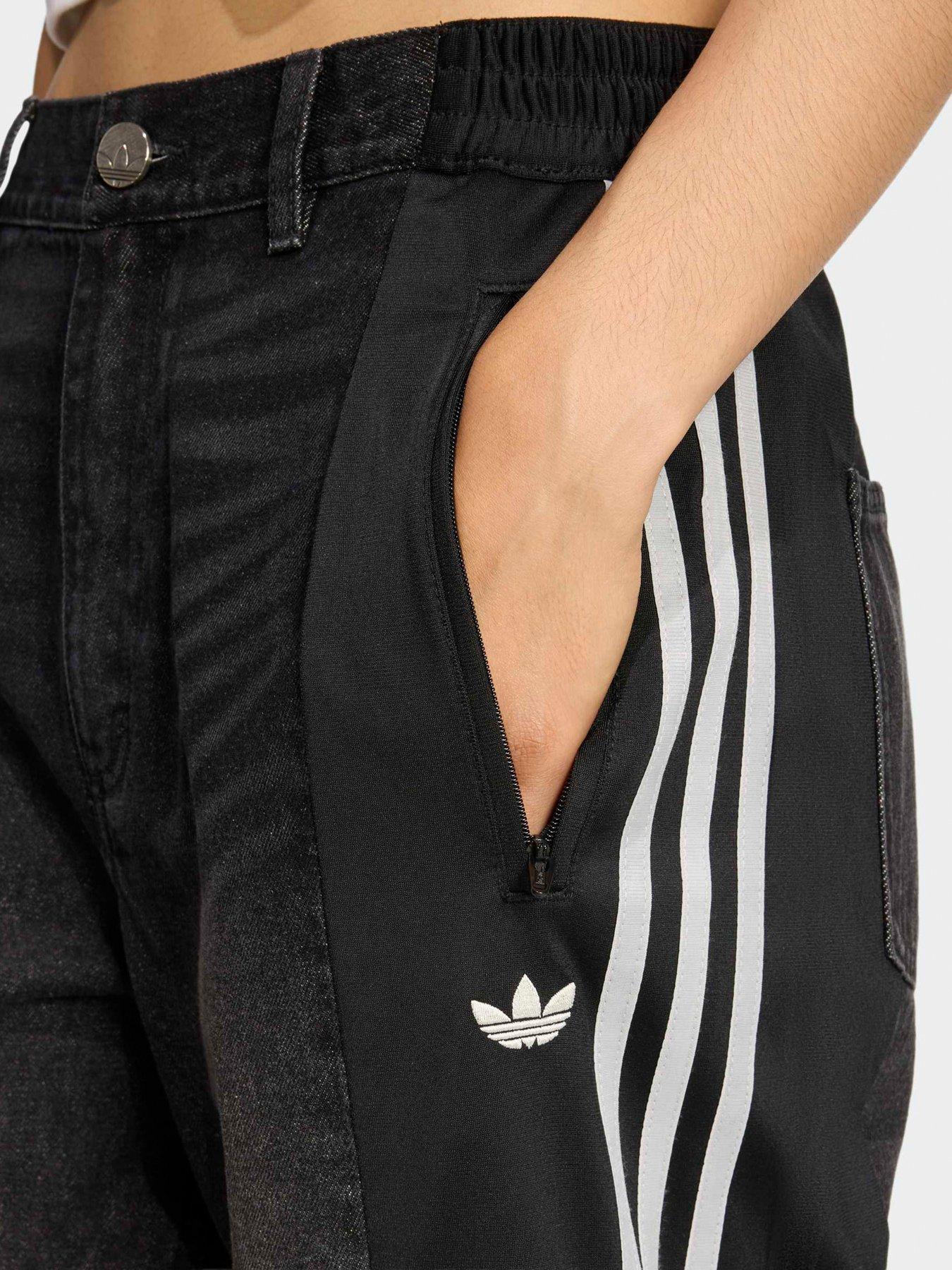 Image 5 of 5 of adidas Originals Womens Denim Firebird Pants - Black