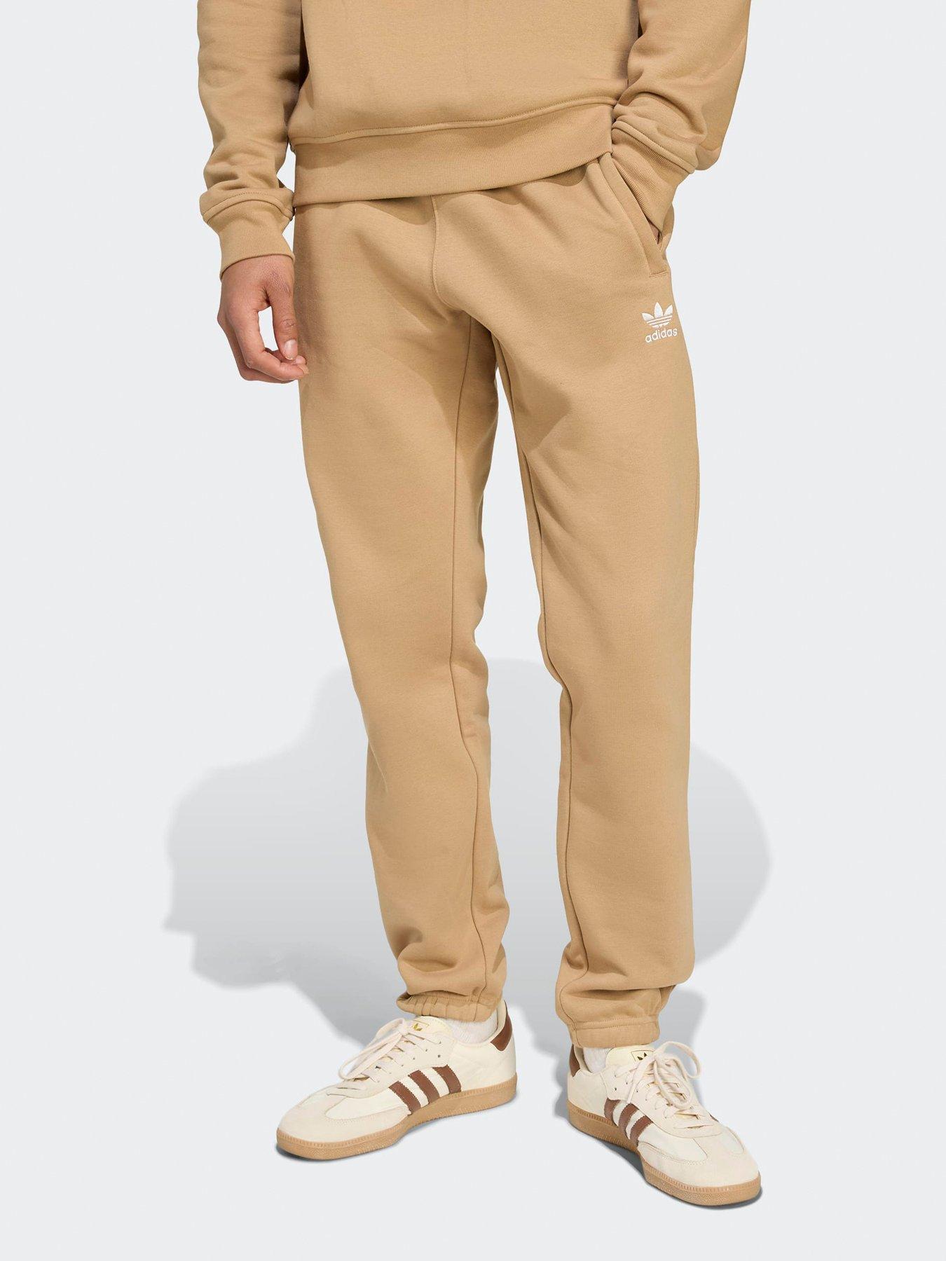 undefined Men's Trefoil Essentials Joggers - Brown