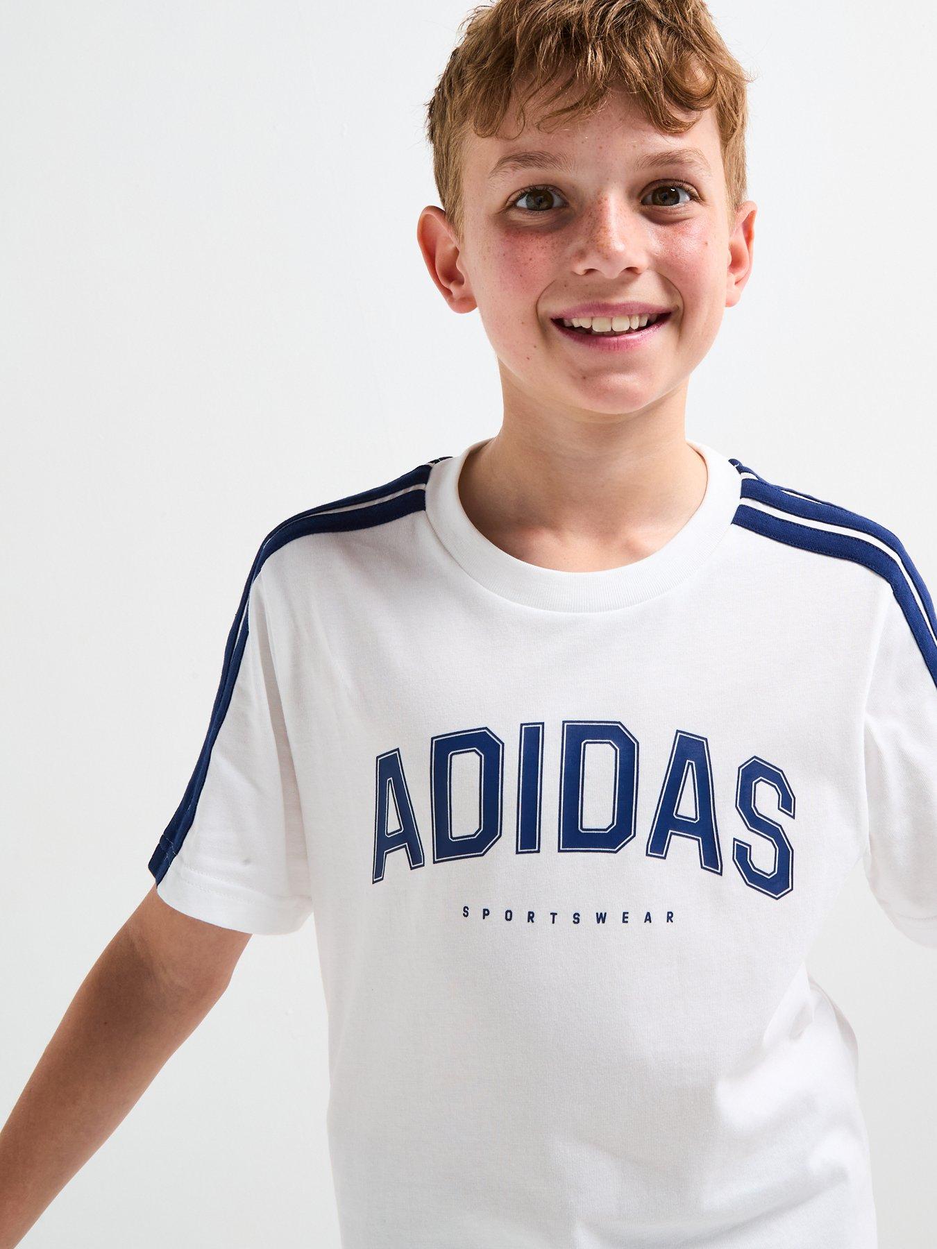 Image 5 of 6 of adidas Sportswear Junior Unisex Codes Collegiate Graphic T-shirt -white