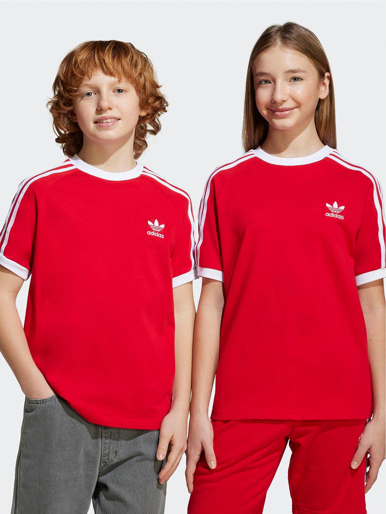 adidas-originals-junior-unisex-3-striped-t-shirt-red
