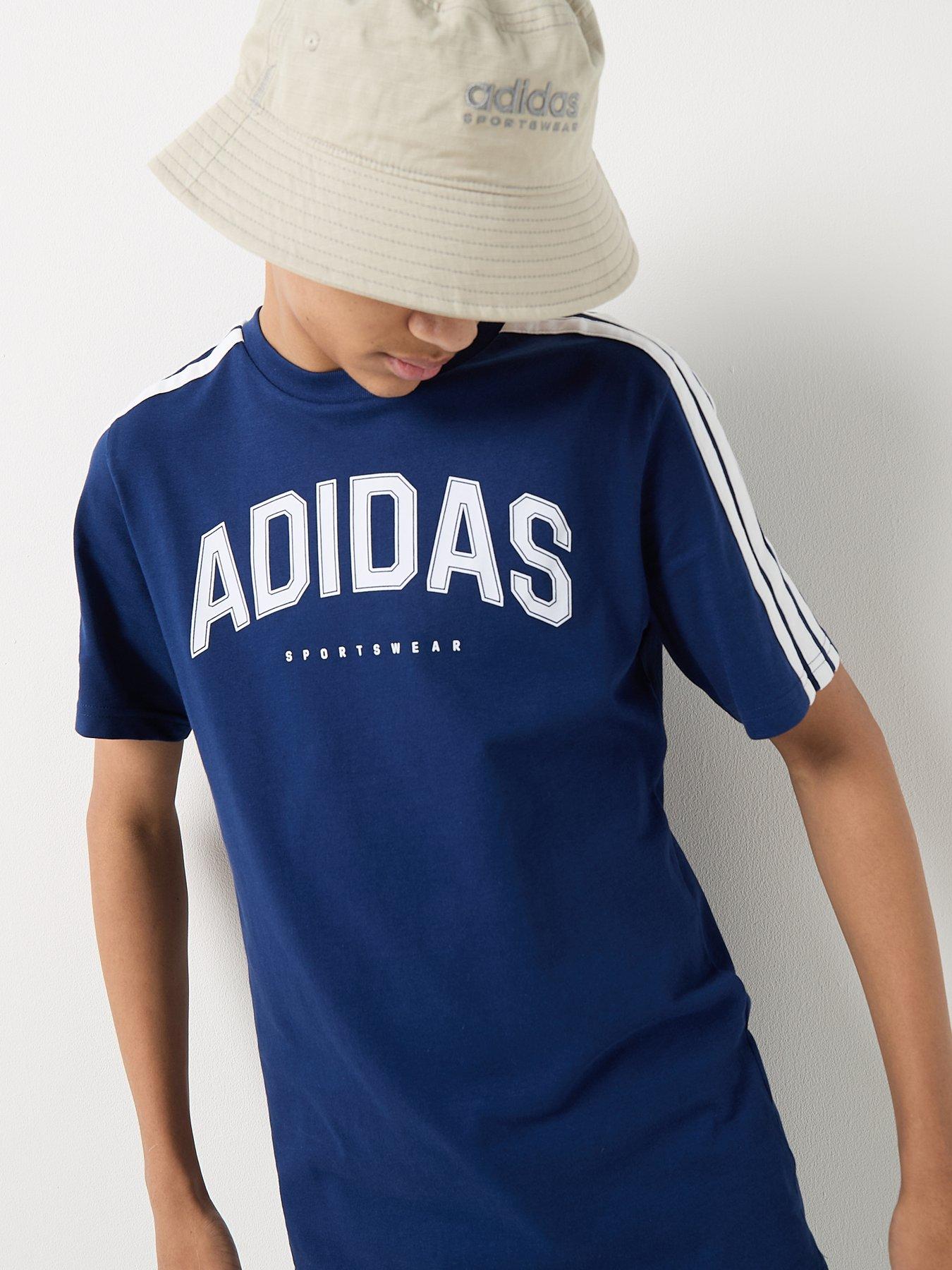 Image 5 of 5 of adidas Sportswear Junior Boys Codes Collegiate Graphic T-shirt -blue