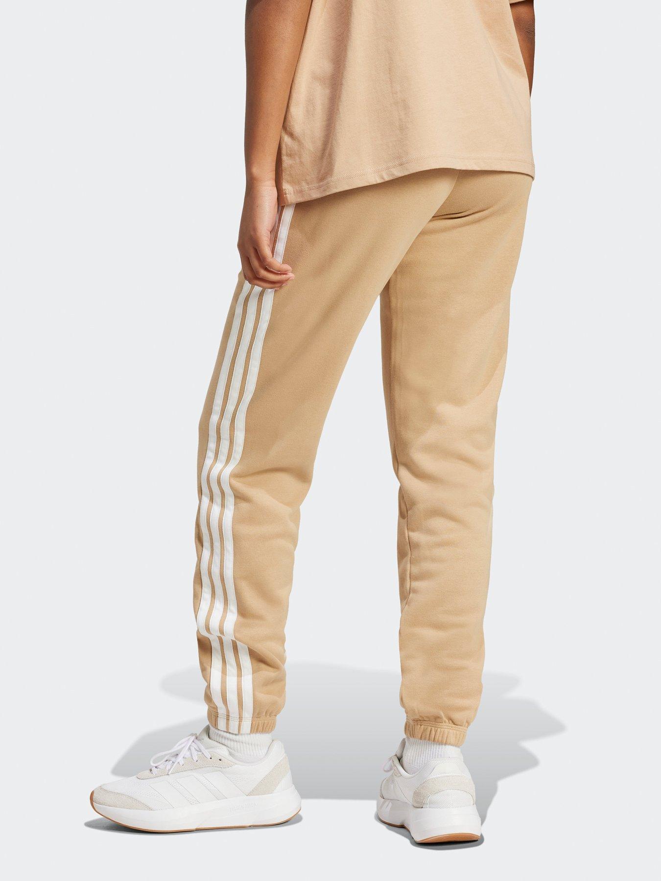 Image 2 of 5 of adidas Sportswear Women's Essentials 3-stripes French Terry Joggers - Brown