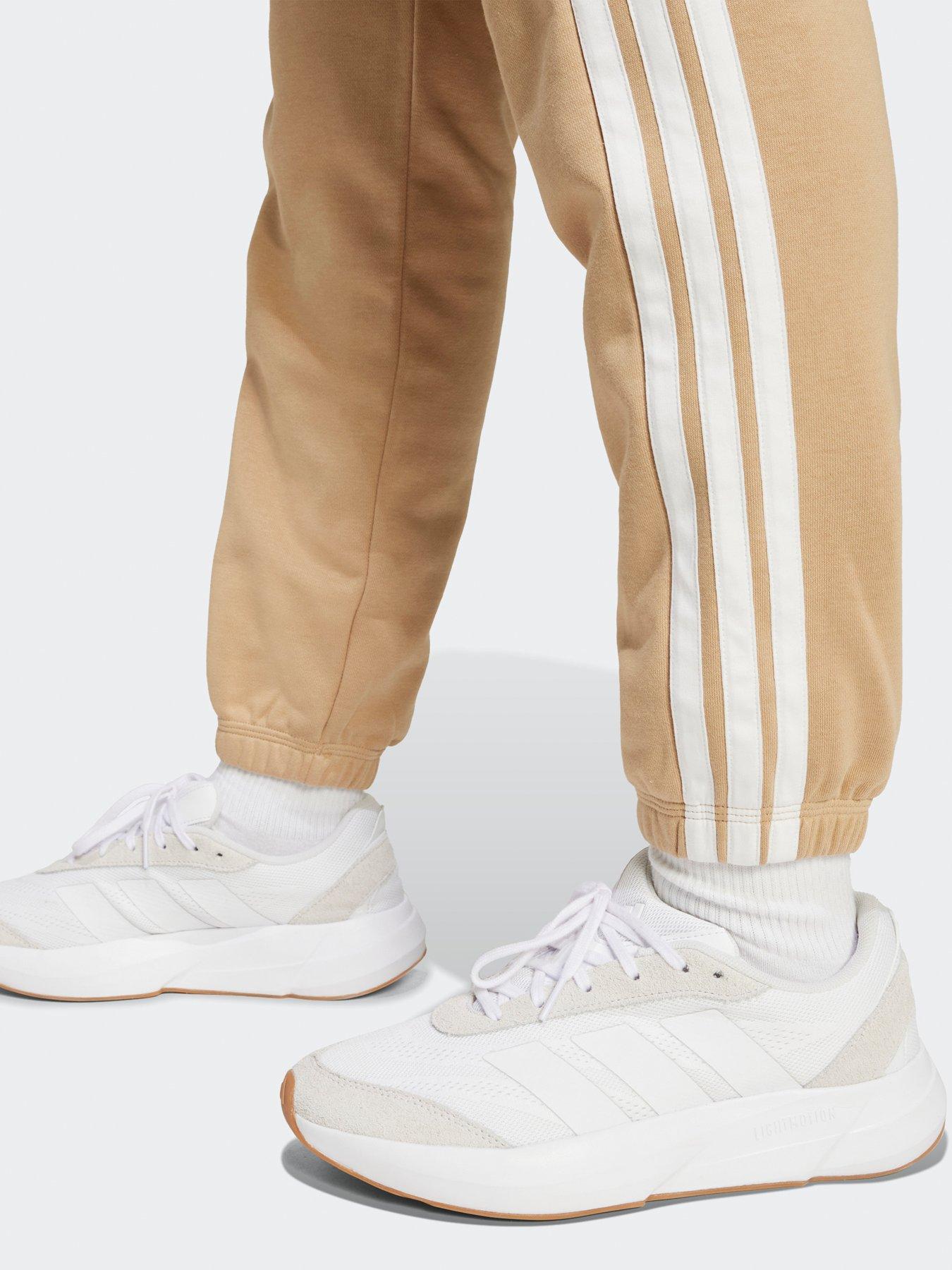 Image 4 of 5 of adidas Sportswear Women's Essentials 3-stripes French Terry Joggers - Brown