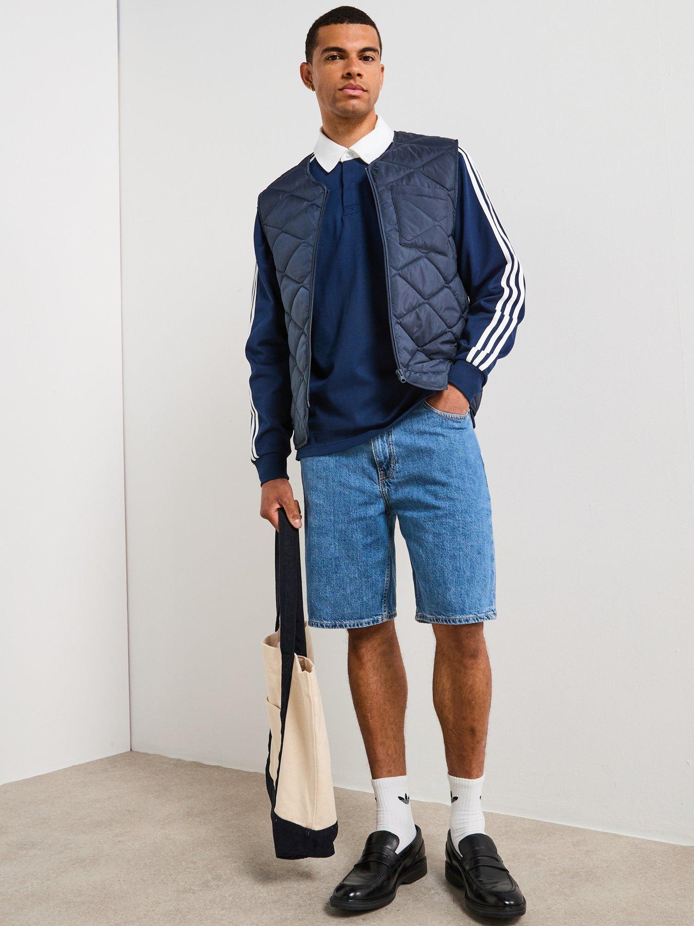 Image 3 of 6 of adidas Originals Men's Adicolor Rugby Polo Shirt - Blue