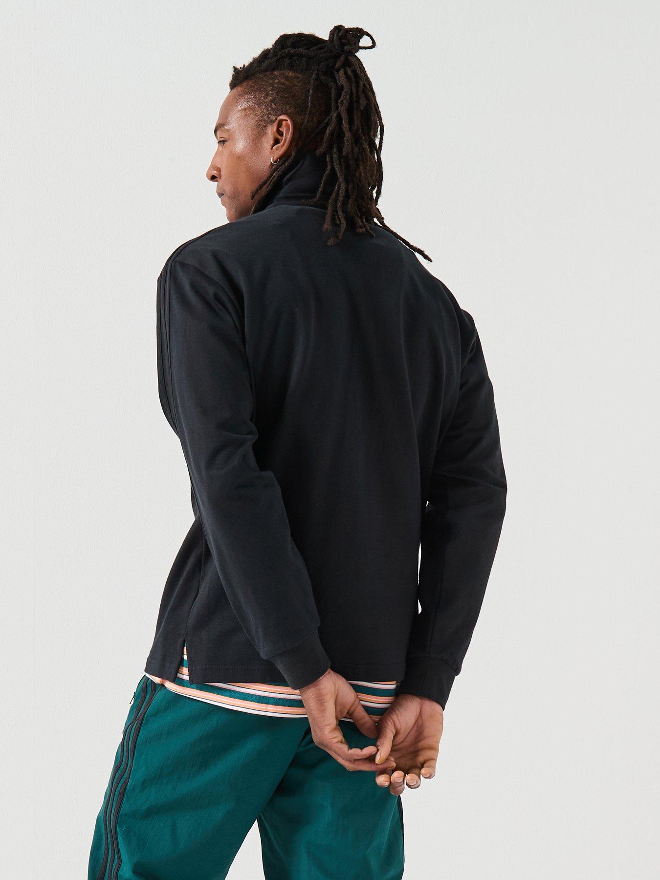 Image 2 of 6 of adidas Originals Men's Adicolor Rugby Polo Shirt - Black