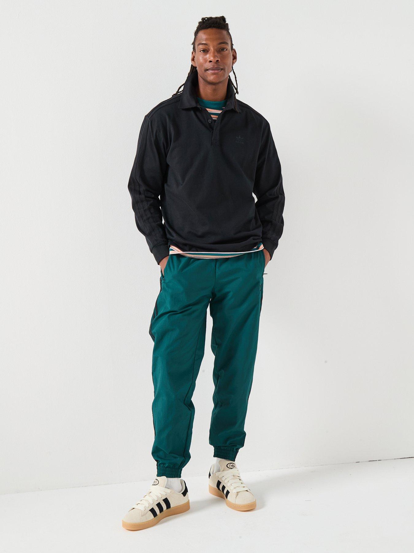 Image 3 of 6 of adidas Originals Men's Adicolor Rugby Polo Shirt - Black