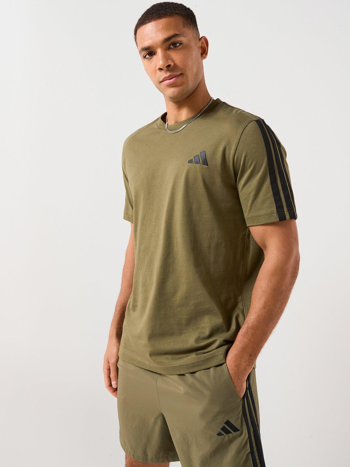 adidas Sportswear Men's 3-Stripes T-Shirt - Green
