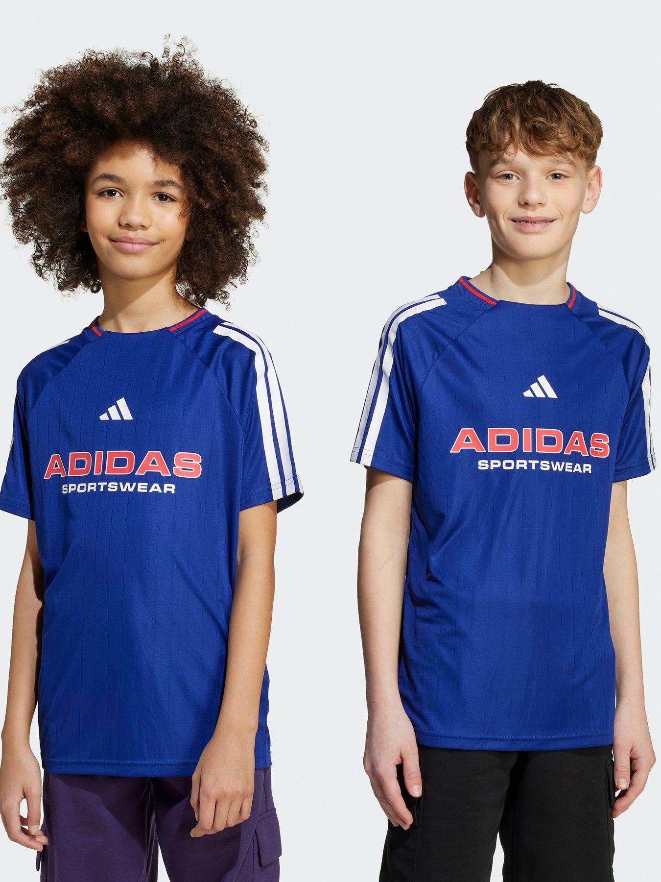 Image 1 of 5 of adidas Sportswear Junior Boys House Of Trio T-Shirt- Blue
