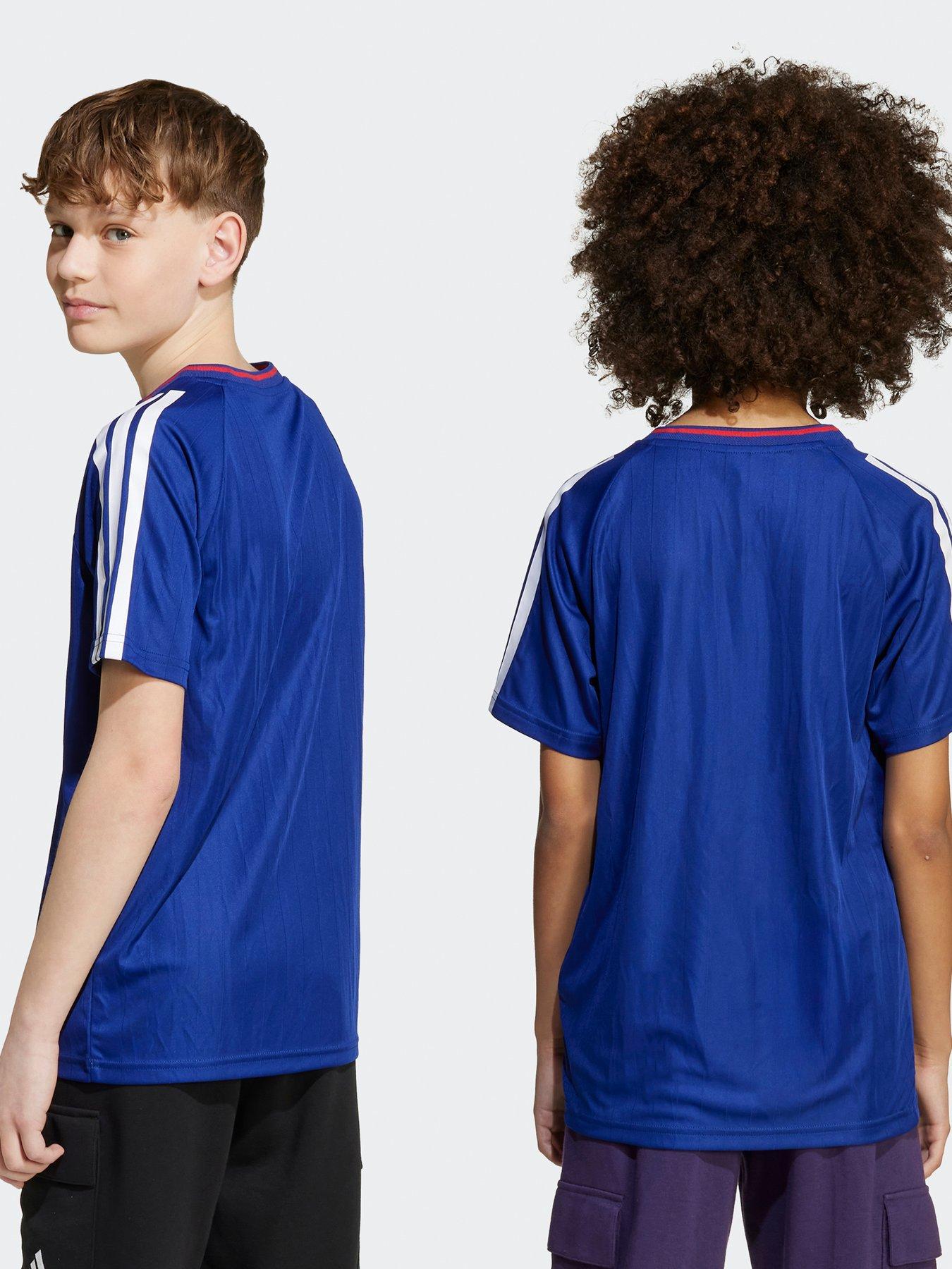 Image 2 of 5 of adidas Sportswear Junior Boys House Of Trio T-Shirt- Blue