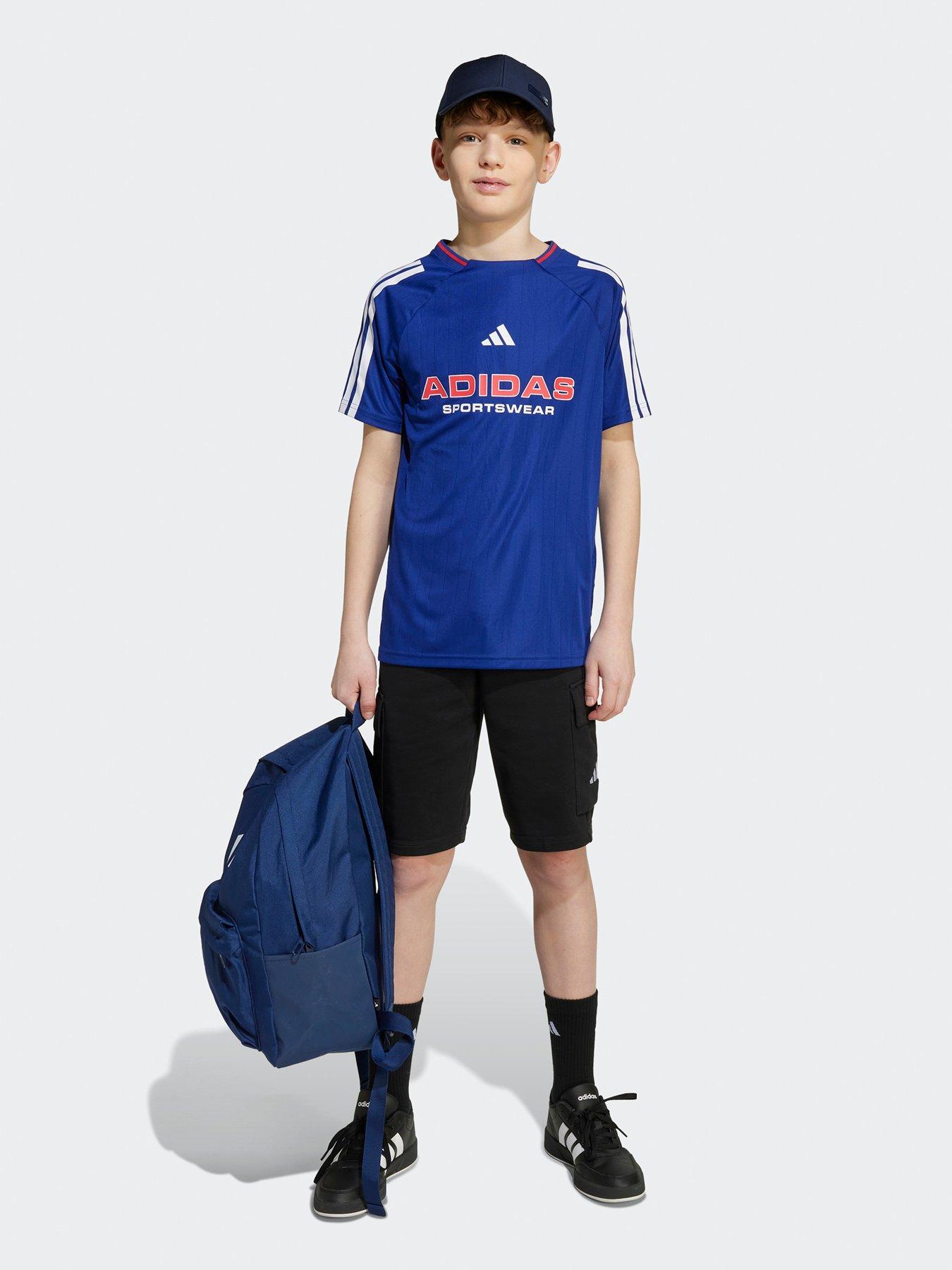 Image 3 of 5 of adidas Sportswear Junior Boys House Of Trio T-Shirt- Blue