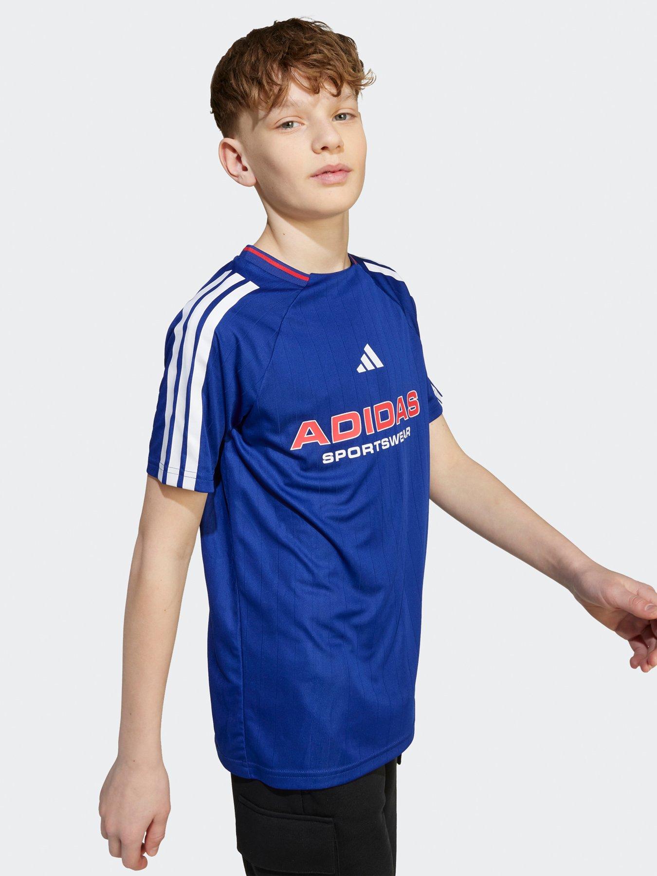 Image 5 of 5 of adidas Sportswear Junior Boys House Of Trio T-Shirt- Blue
