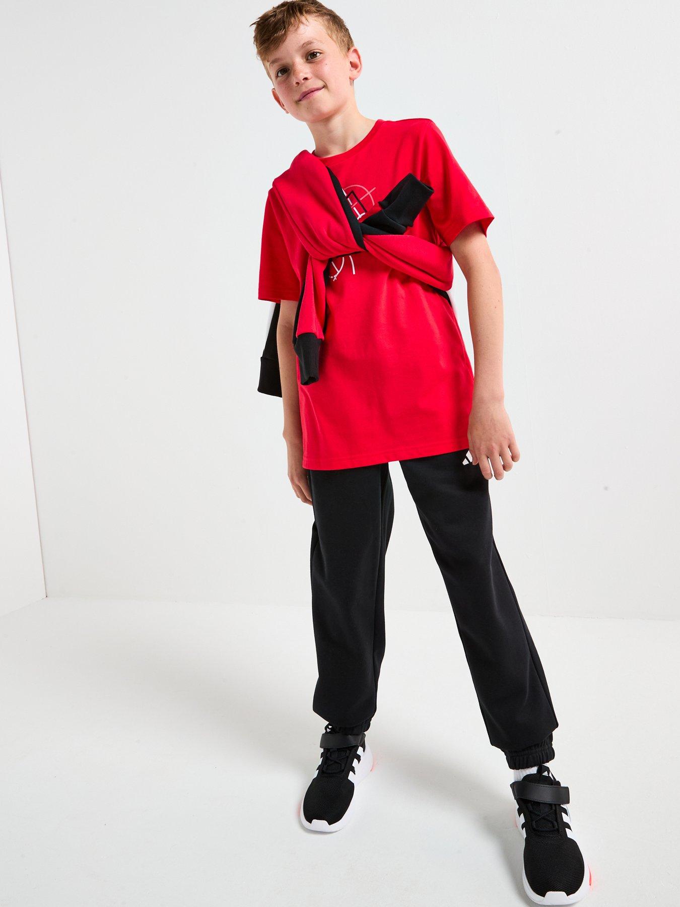 Image 5 of 6 of adidas Sportswear Junior Boys Graphic T-shirt-red