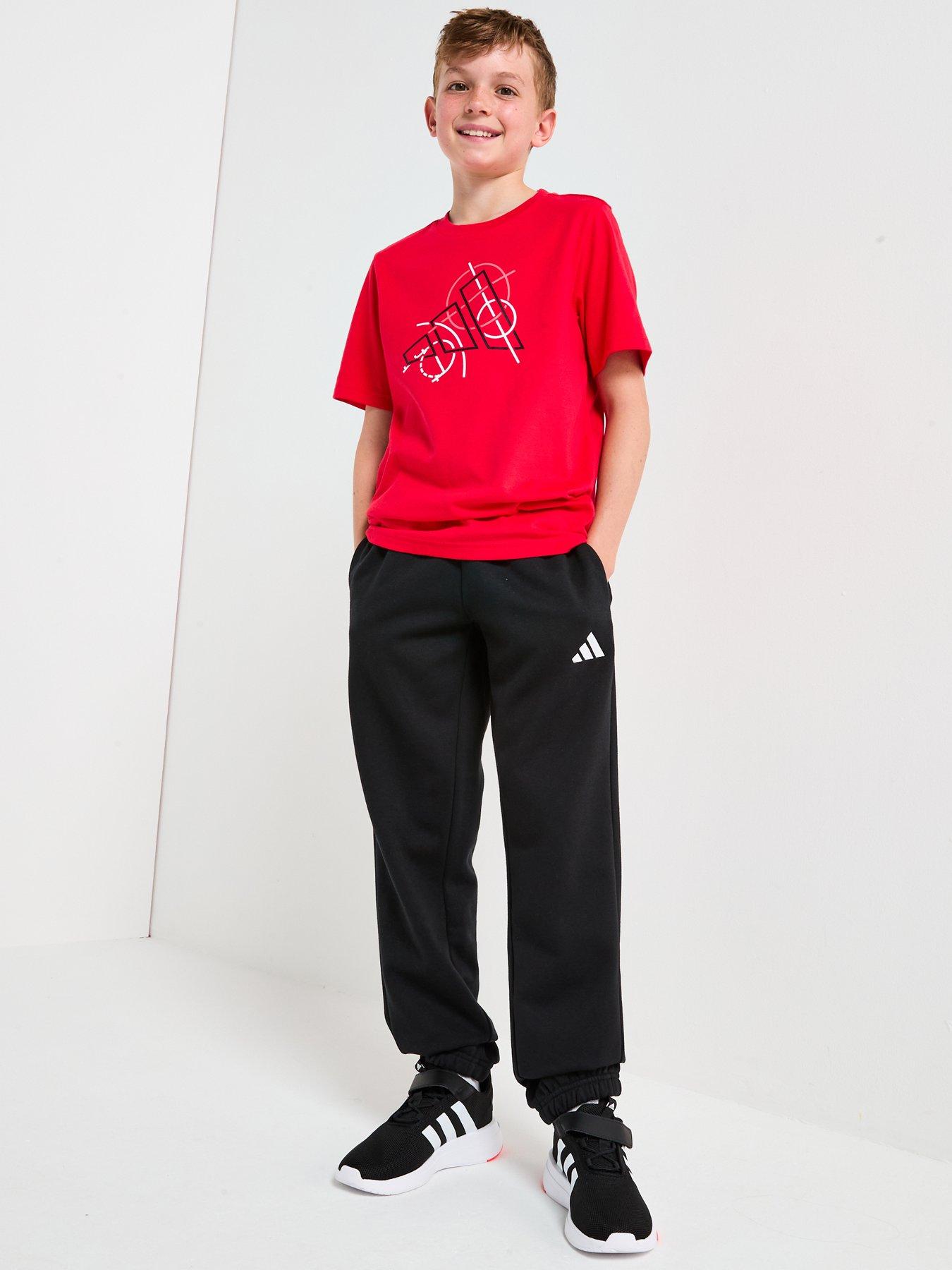 Image 6 of 6 of adidas Sportswear Junior Boys Graphic T-shirt-red
