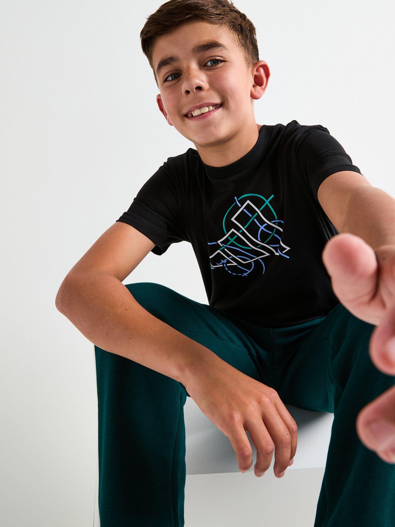 Image 4 of 6 of adidas Sportswear Junior Boys Graphic T-shirt - Black