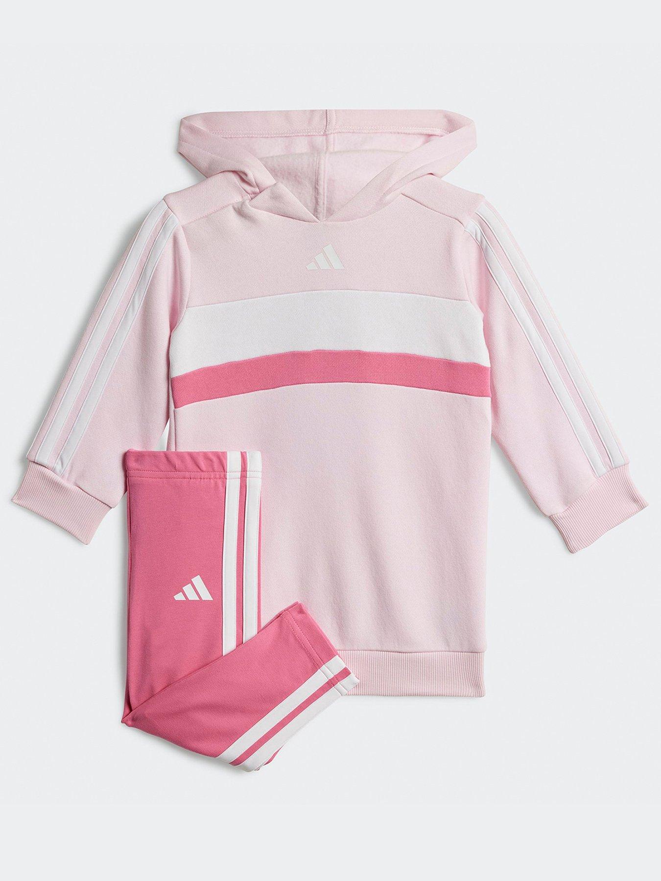undefined Infant Girls Seasonal Essentials Tiberio 3-Stripe Fleece Leggings - Pink