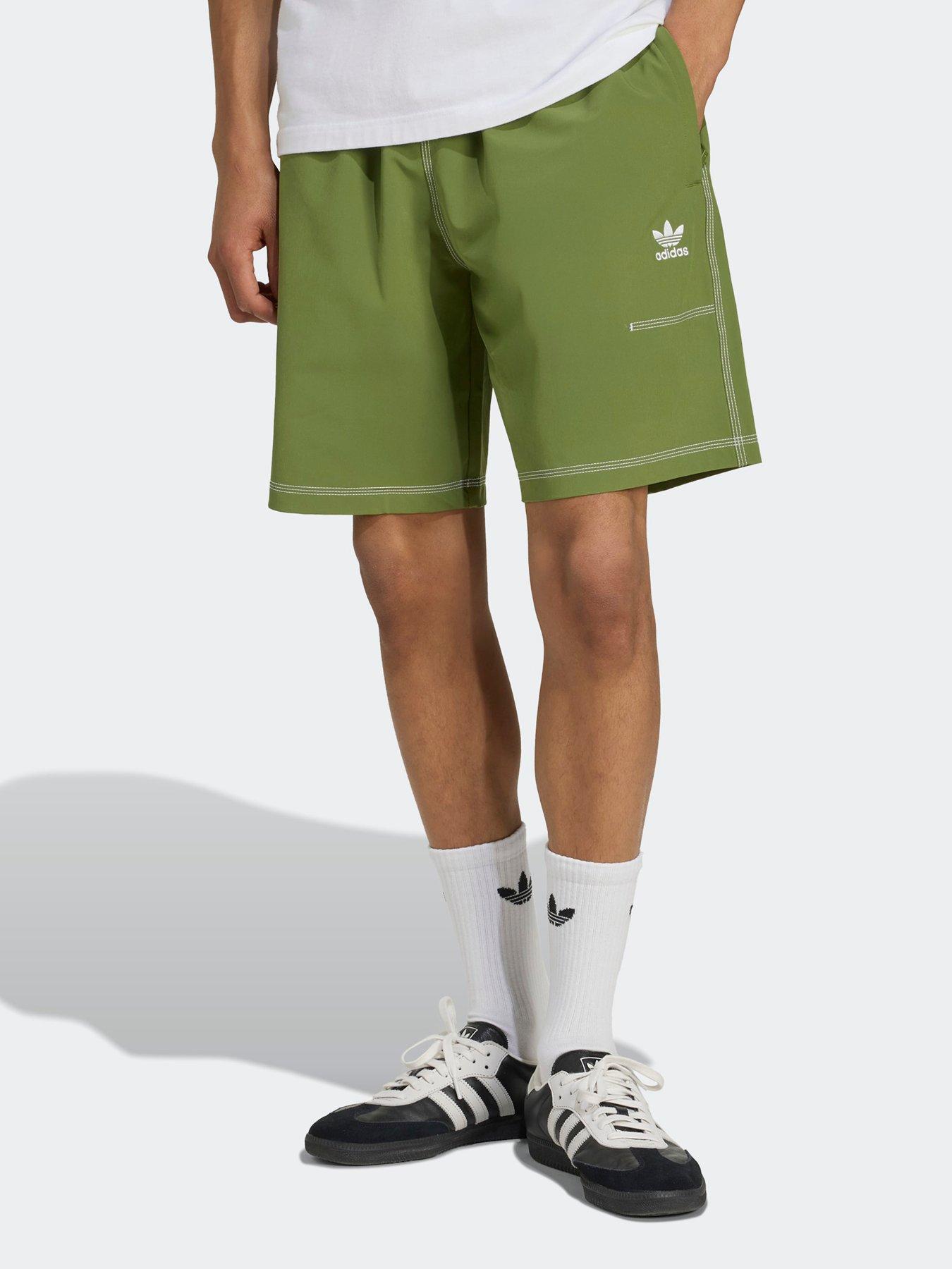 Image 1 of 6 of adidas Originals Men's Trefoil Essentials Shorts - Green